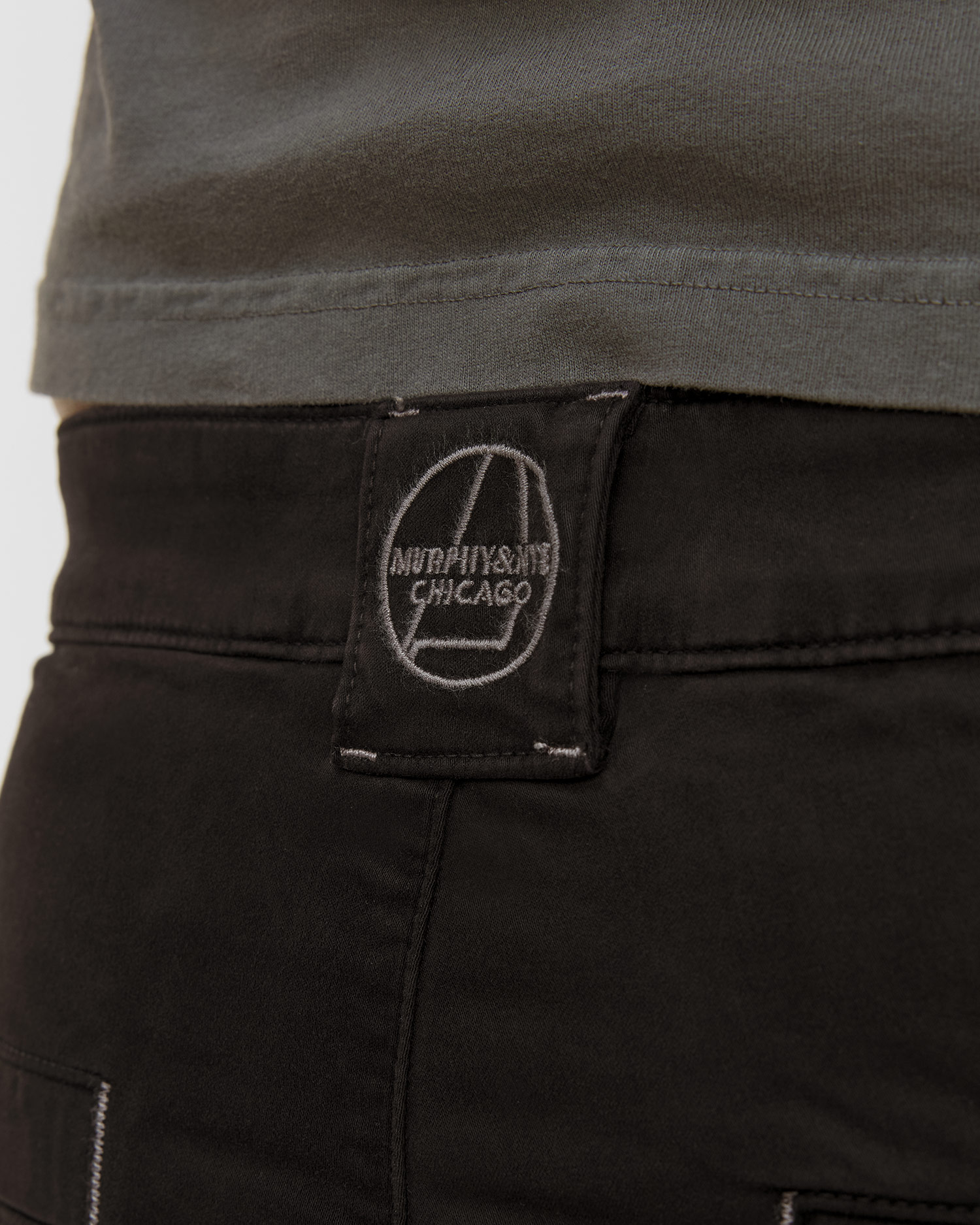 Pantaloni negri pentru bărbați Murphy&Nye Dek