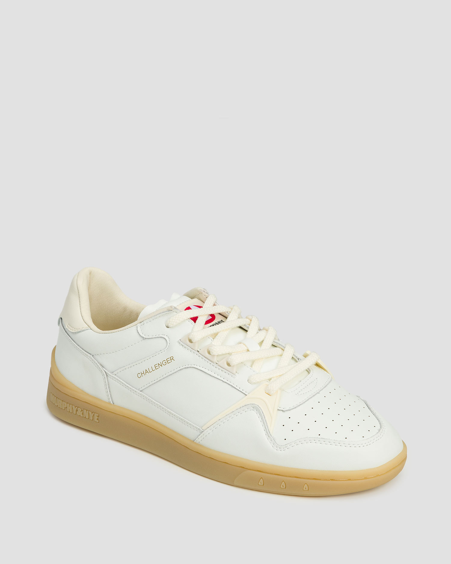 Białe sneakersy skórzane męskie Murphy&Nye Challenger 1