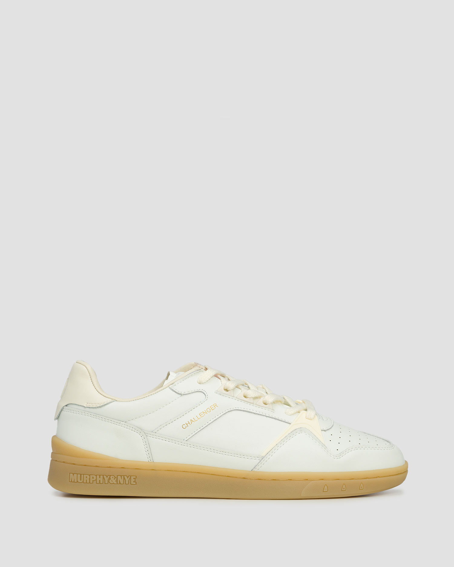 Adidași albi din piele pentru bărbați Murphy&Nye Challenger 1