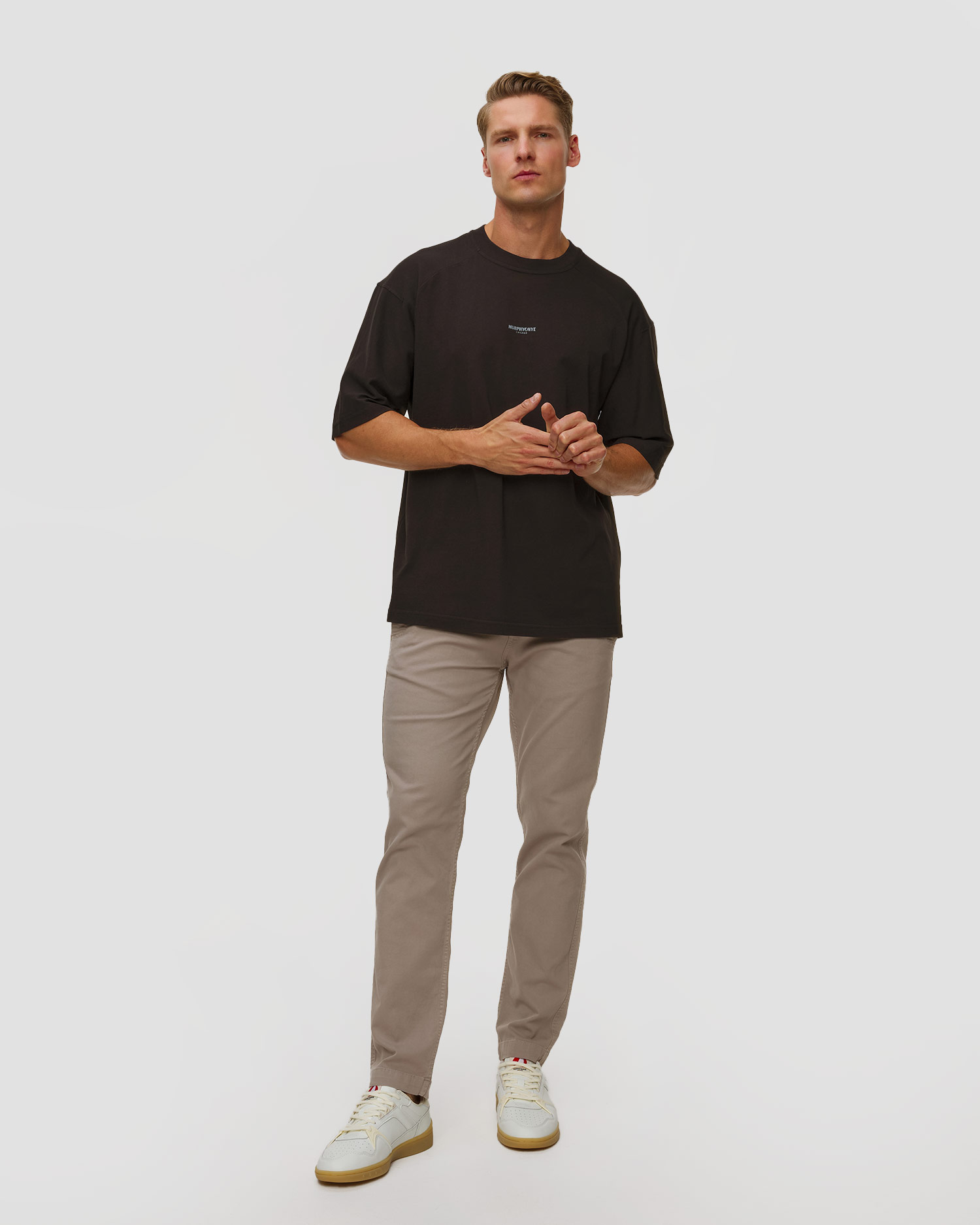 Tricou negru pentru bărbați Murphy&Nye Peak