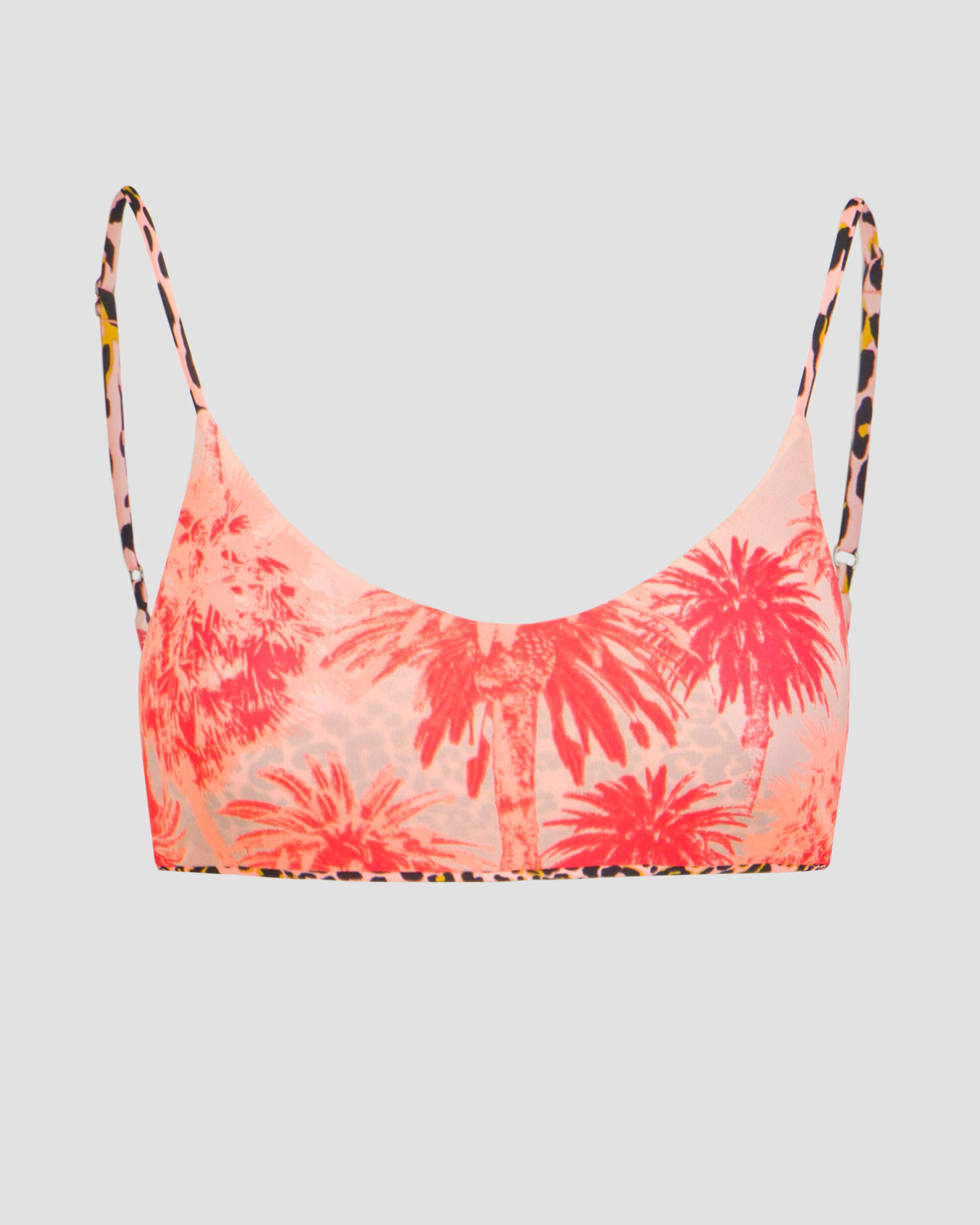 Women’s double-sided swimsuit top Maaji Coral Panther Lanai