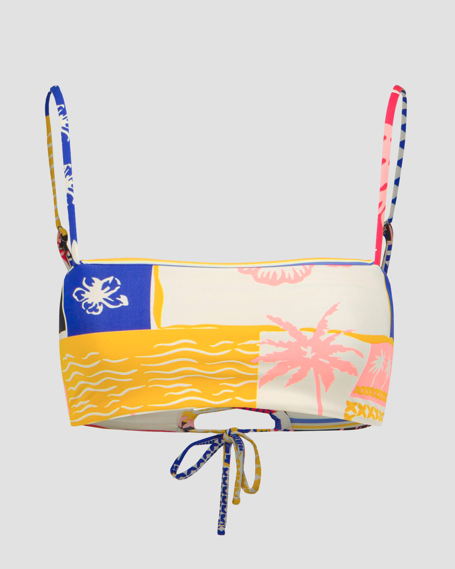 Haut de maillot de bain réversible pour femmes Maaji Paradise Postals Cyprus