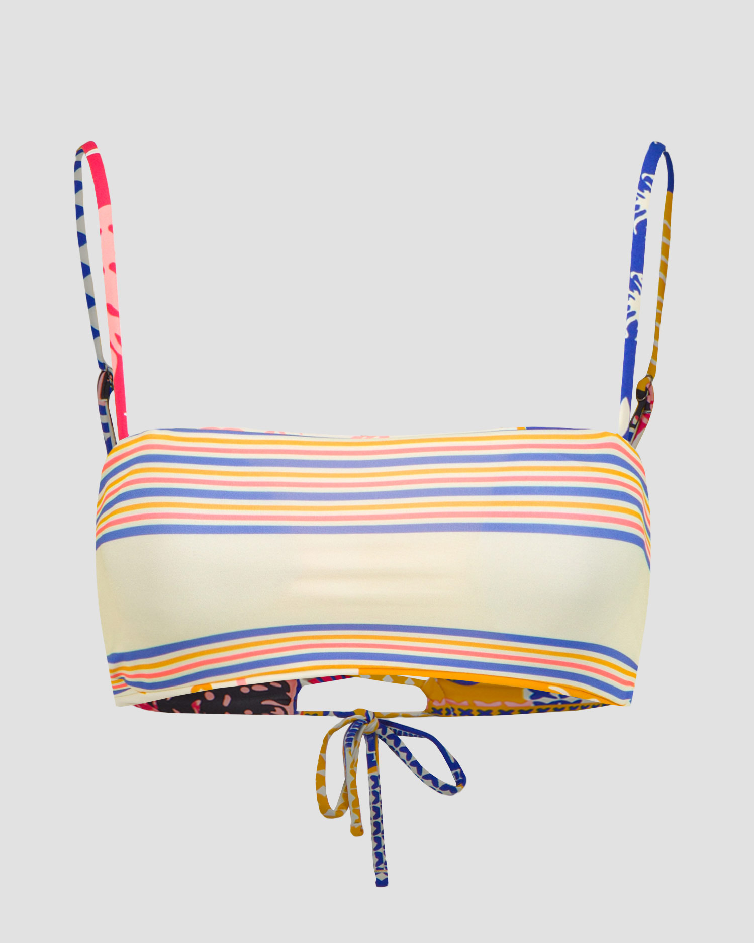 Haut de maillot de bain réversible pour femmes Maaji Paradise Postals Cyprus