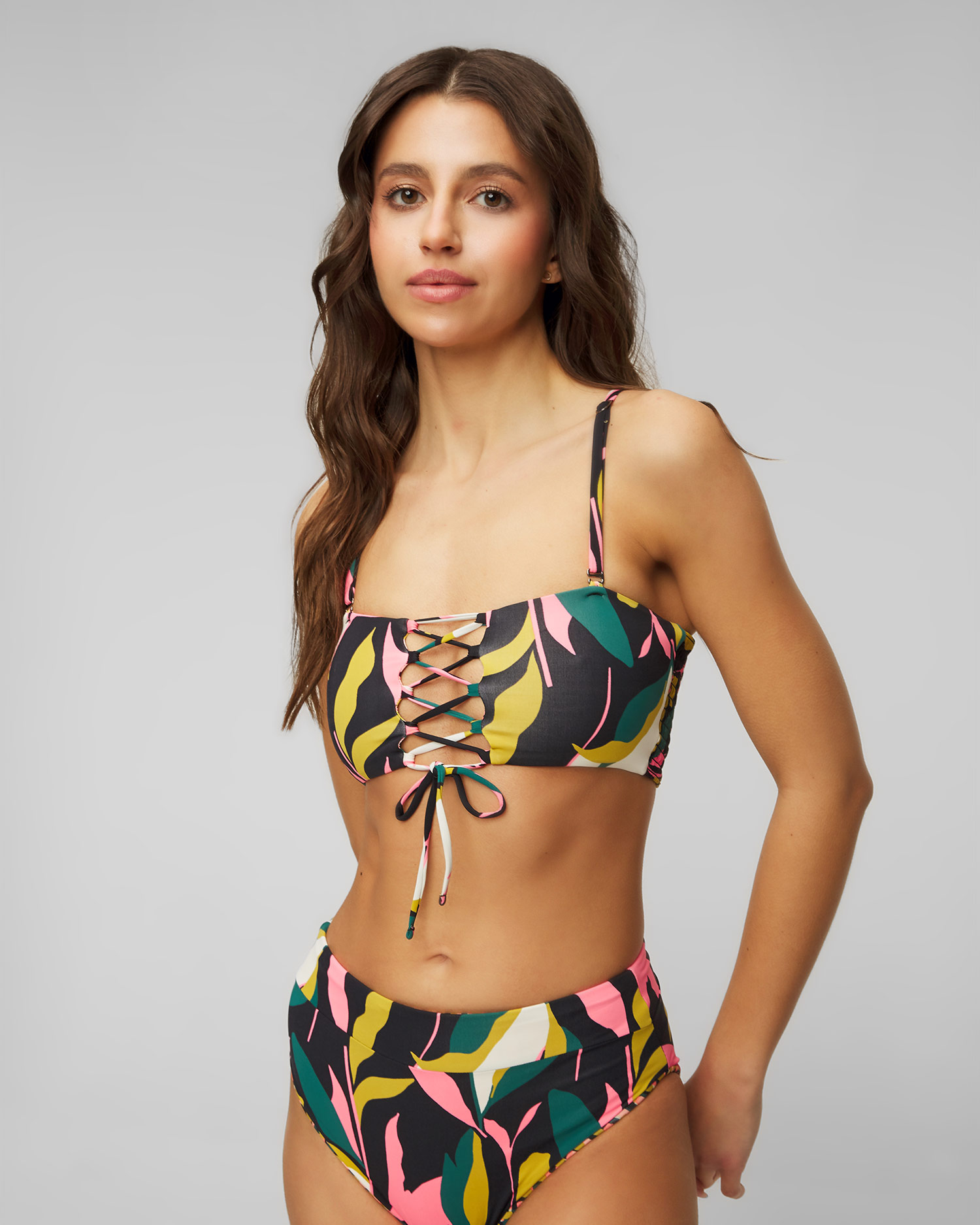 Women's reversible swimsuit top Maaji Lush Leaves Artemis