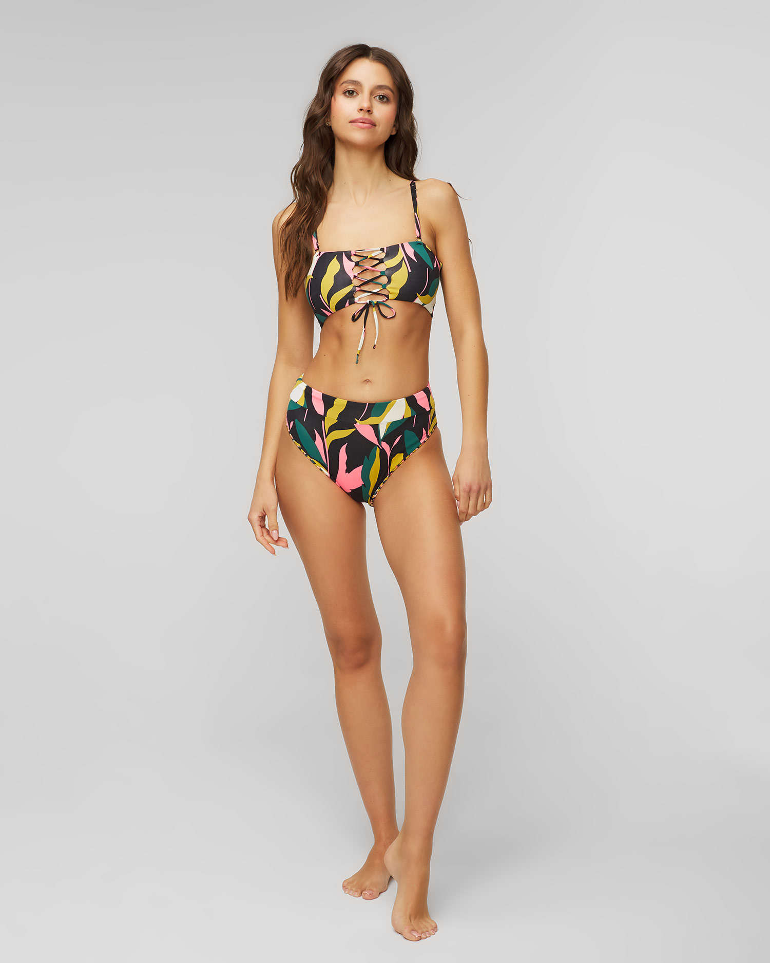 Haut de maillot de bain réversible pour femmes Maaji Lush Leaves Artemis