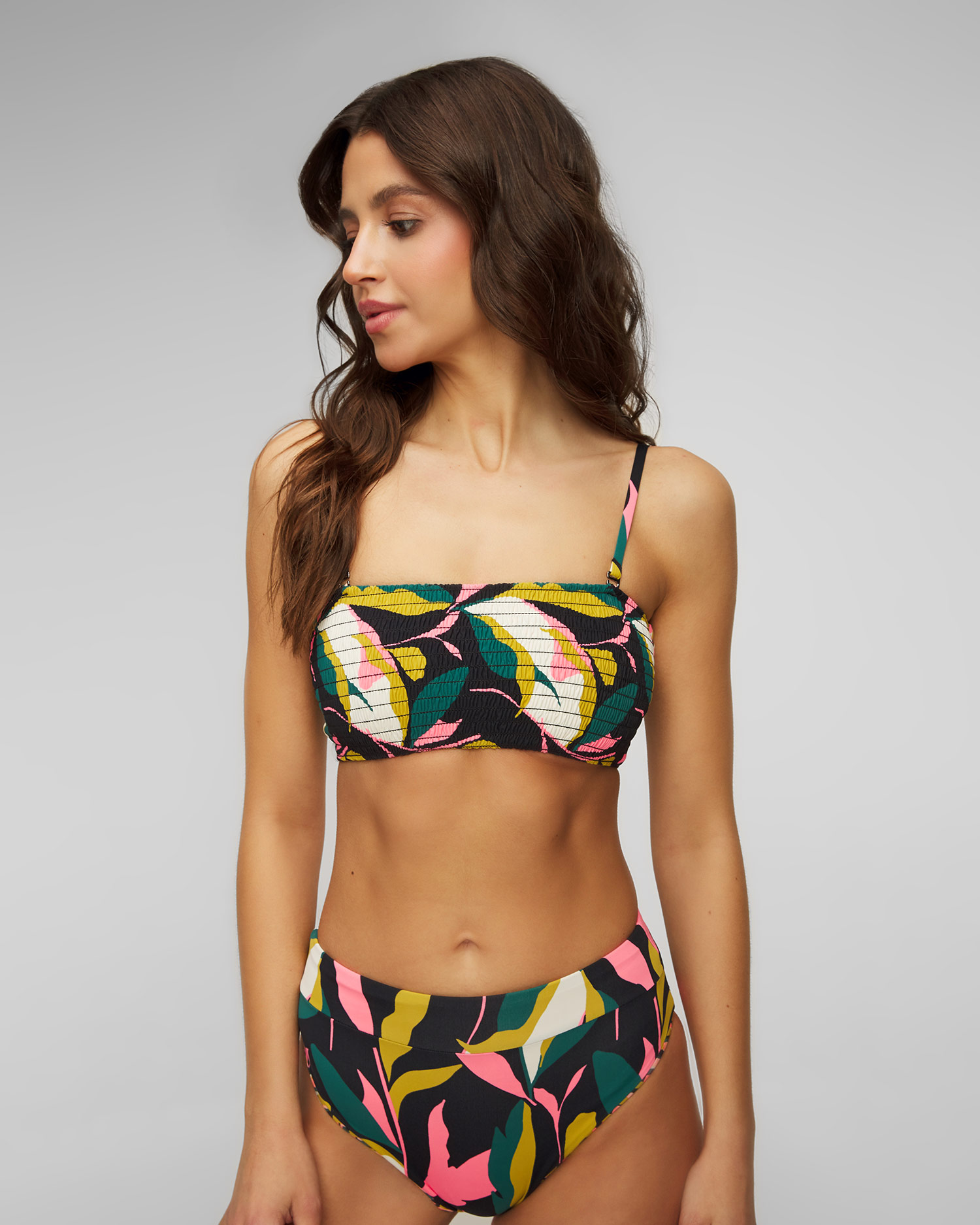 Haut de maillot de bain réversible pour femmes Maaji Lush Leaves Artemis
