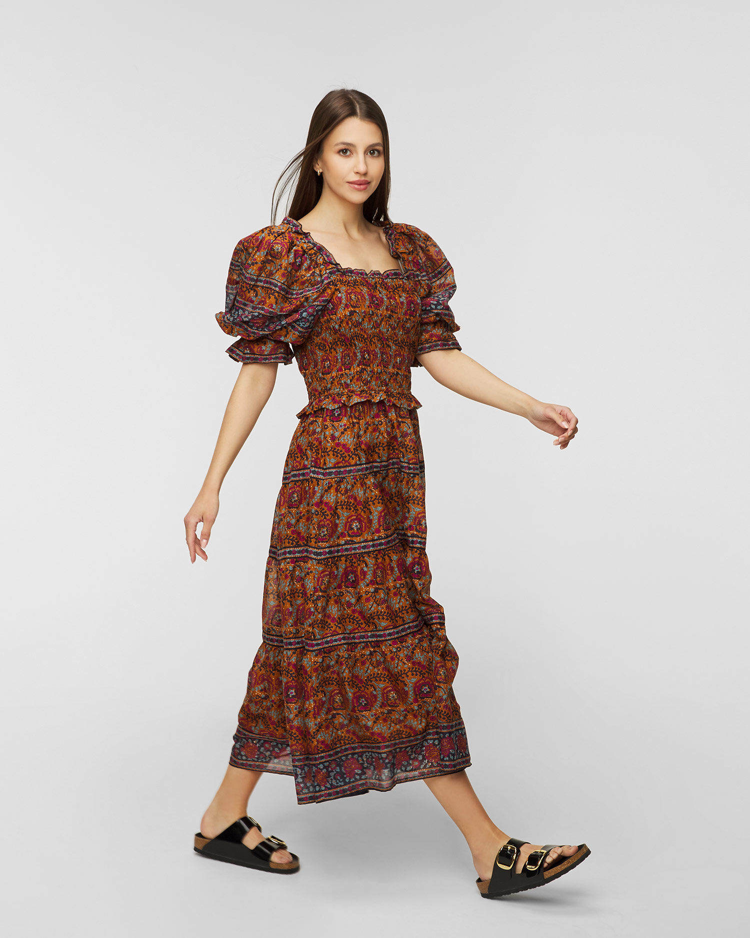 SEA NY ROSITA SMOCKED Kleid