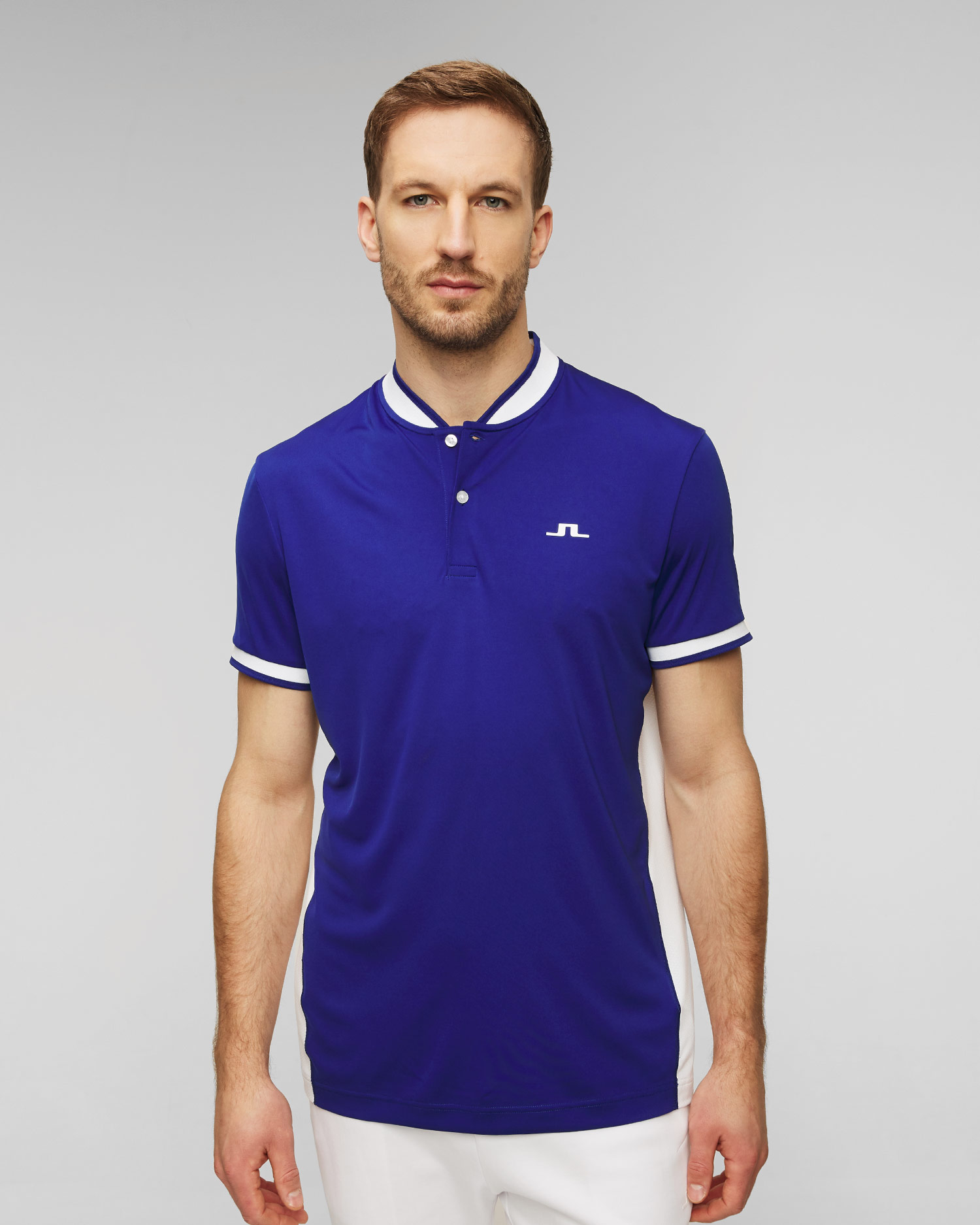 Polo bleu pour hommes de J.Lindeberg Jensen