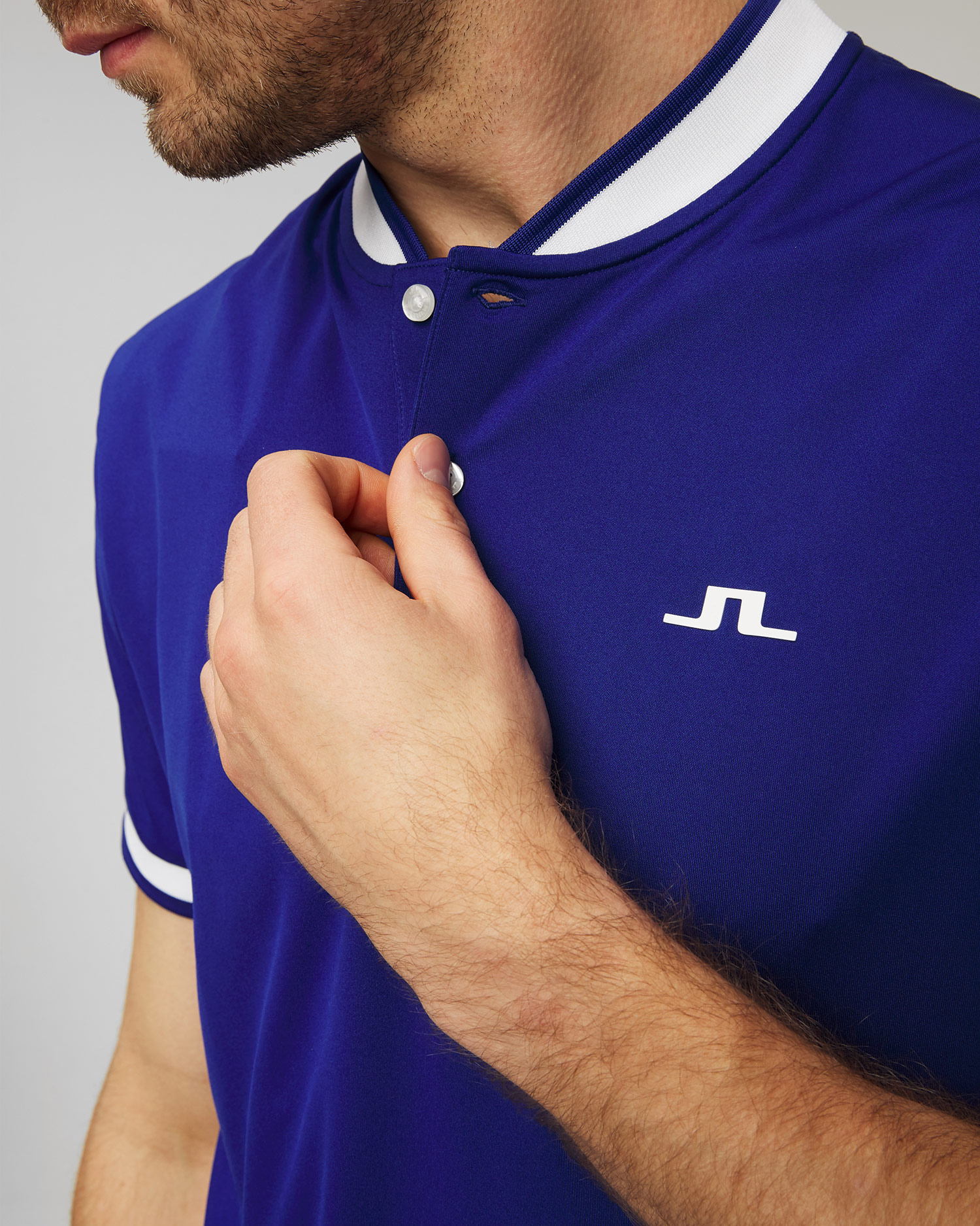 Niebieskie polo męskie J.Lindeberg Jensen