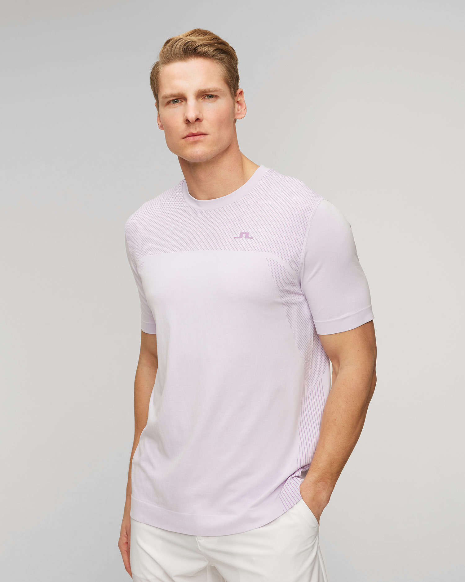 T-shirt rosa da uomo J.Lindeberg Kai Seamless Top