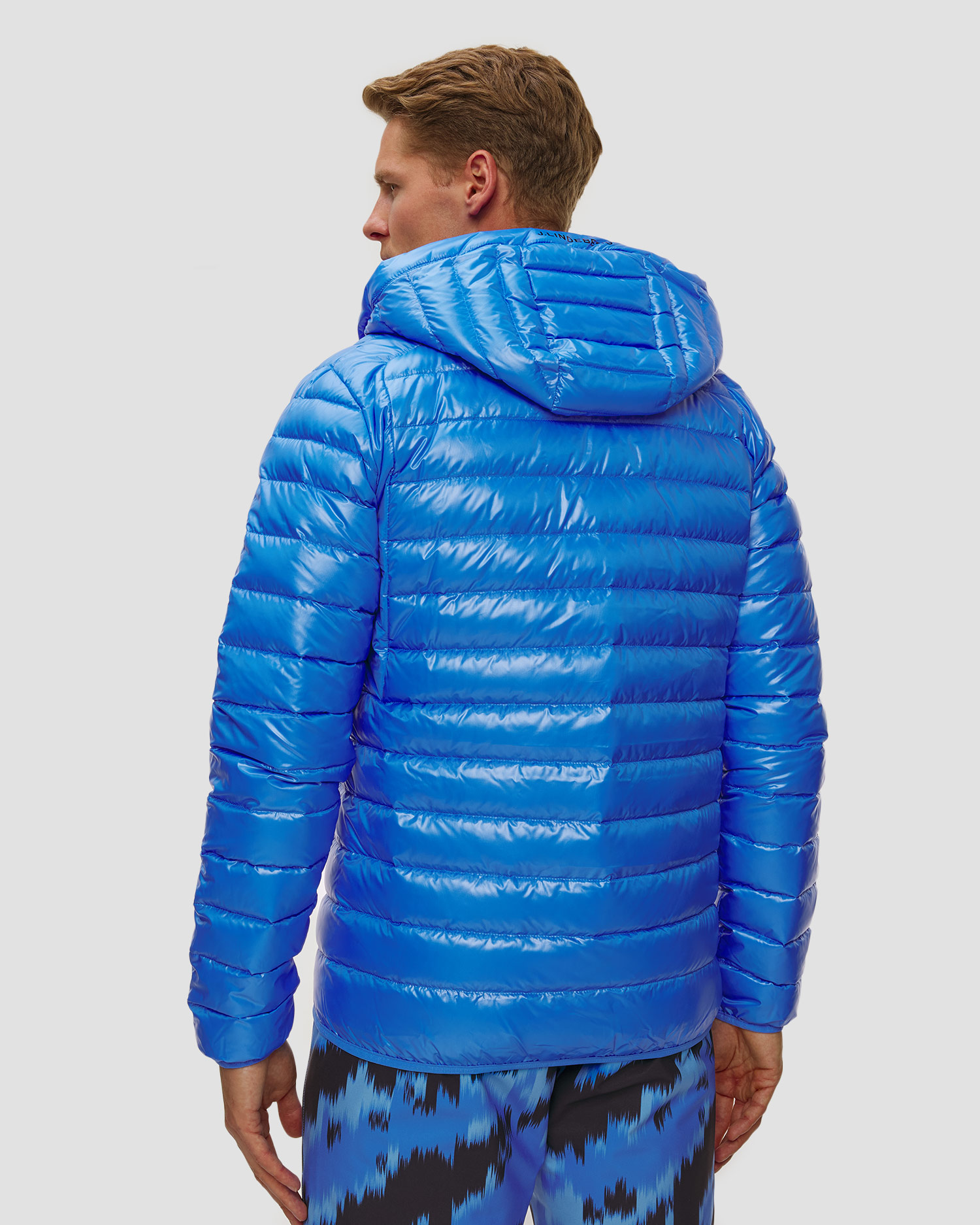 J.Lindeberg Oden Light Down Hood Herren-Daunenjacke in Blau