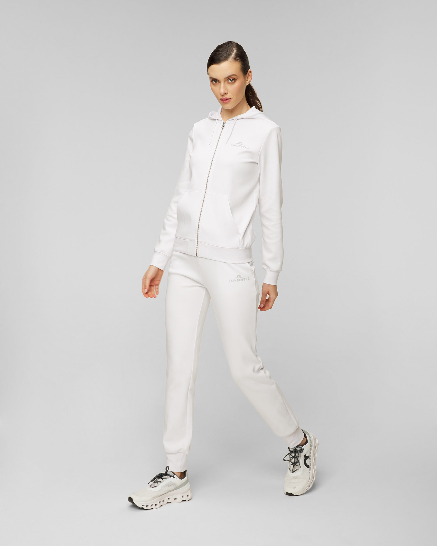 Women's white sweatpants J.Lindeberg W Alpha Pant