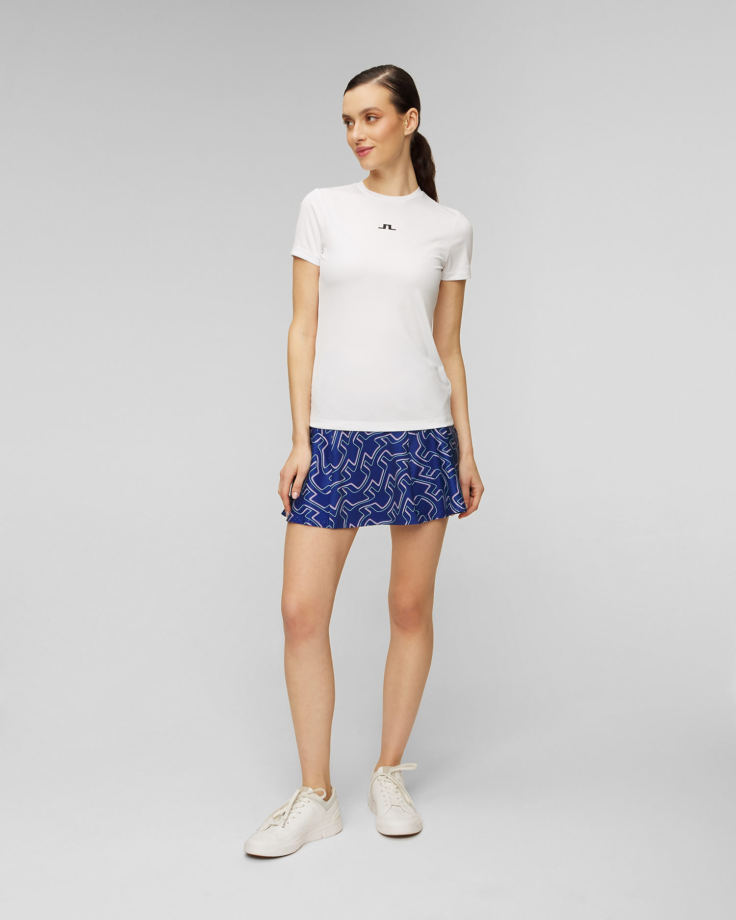 Jupe de sport bleue pour femmes J.Lindeberg Jane Print