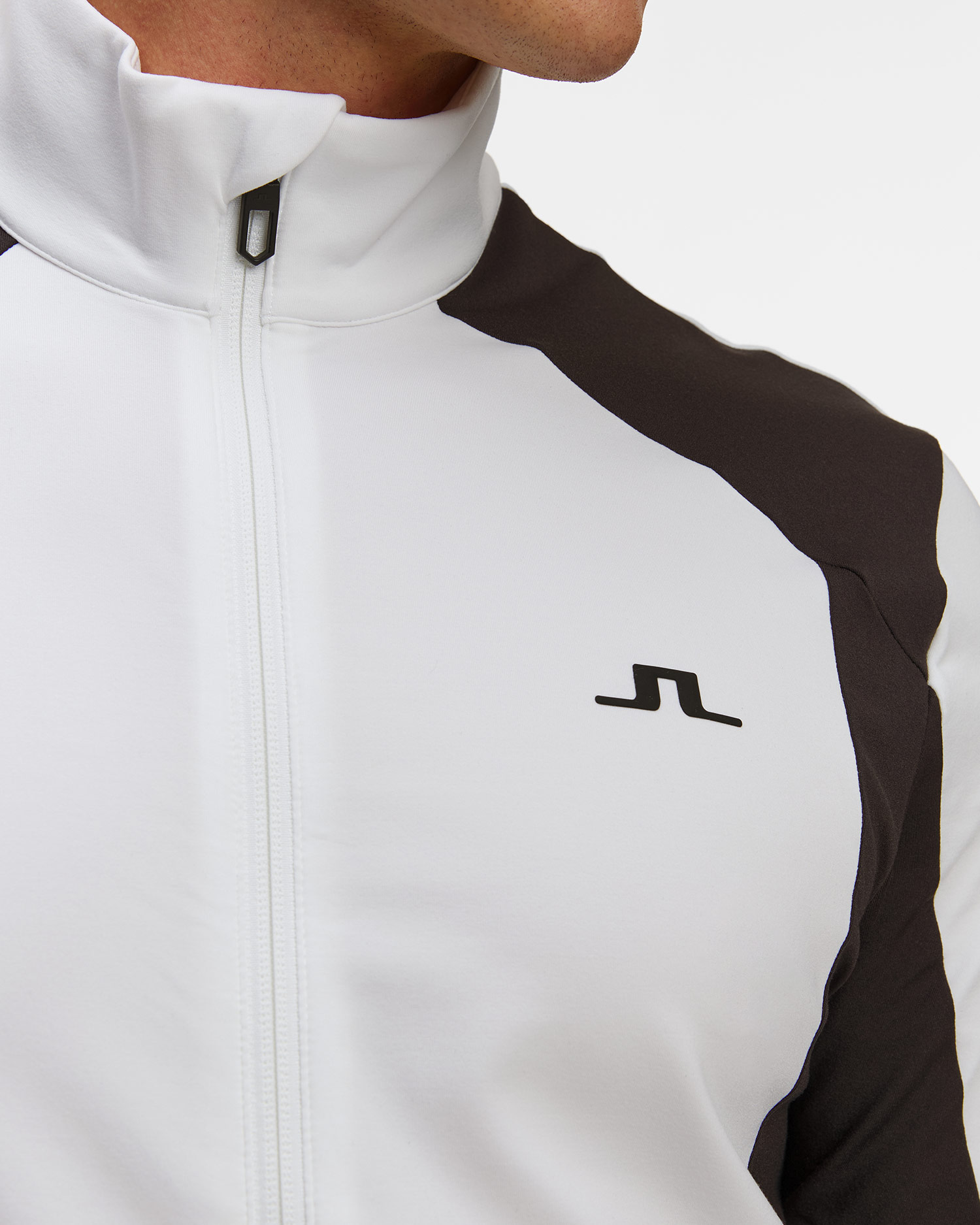 Bluza męska J.Lindeberg Banks Zip Mid Layer biała