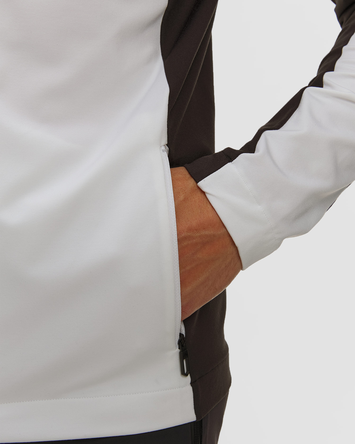 Bluza męska J.Lindeberg Banks Zip Mid Layer biała