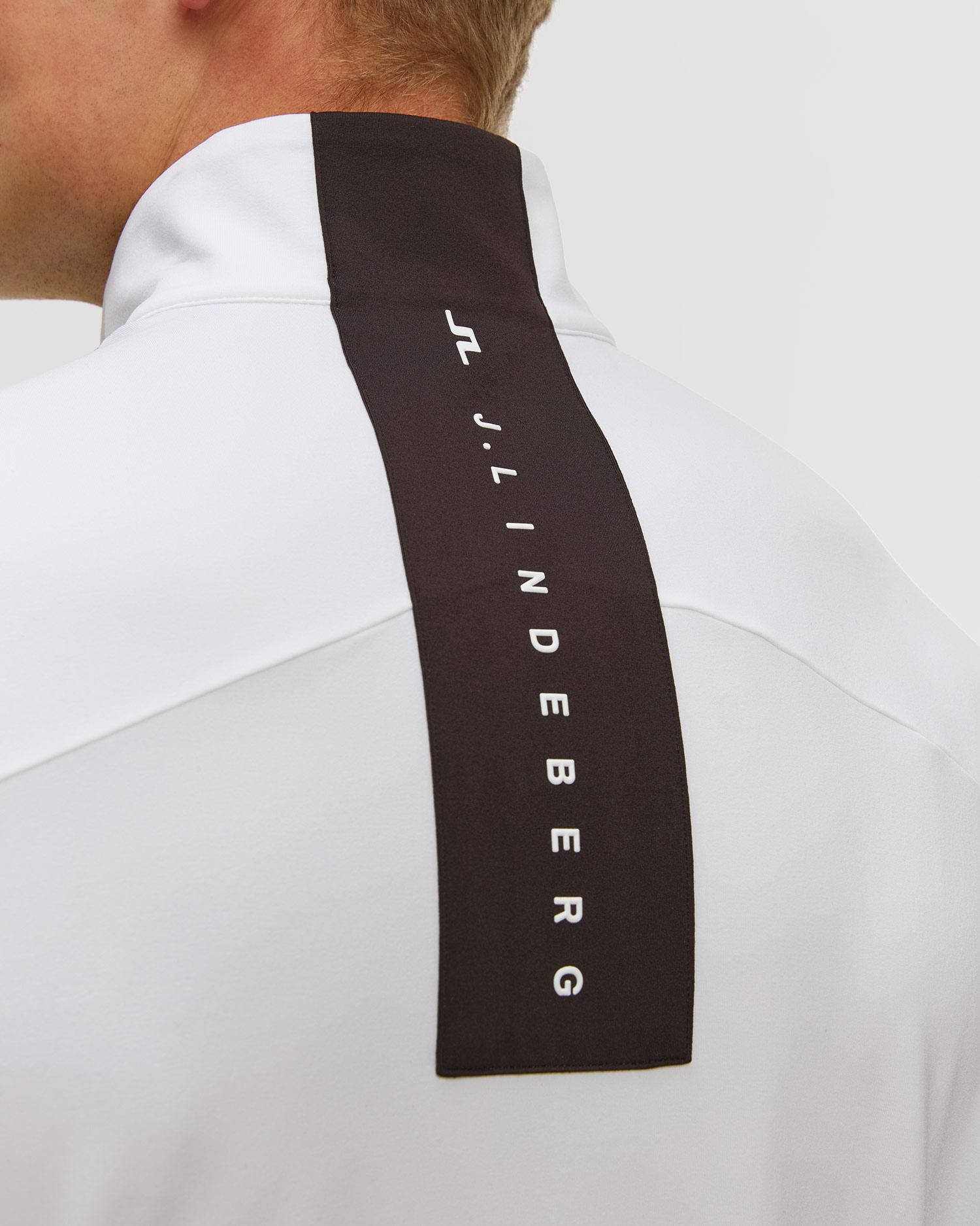 Bluza męska J.Lindeberg Banks Zip Mid Layer biała