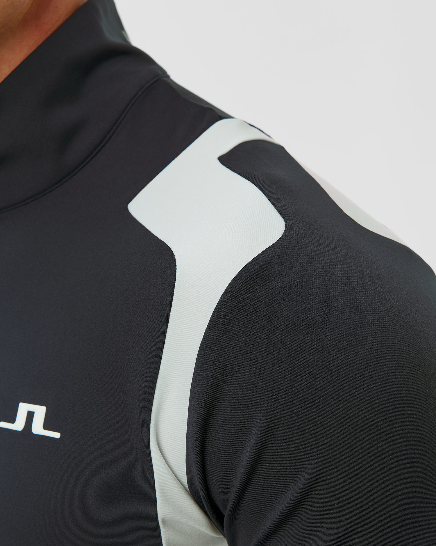 Bluza męska J.Lindeberg Lukas Quarter Zip Mid Layer granatowa