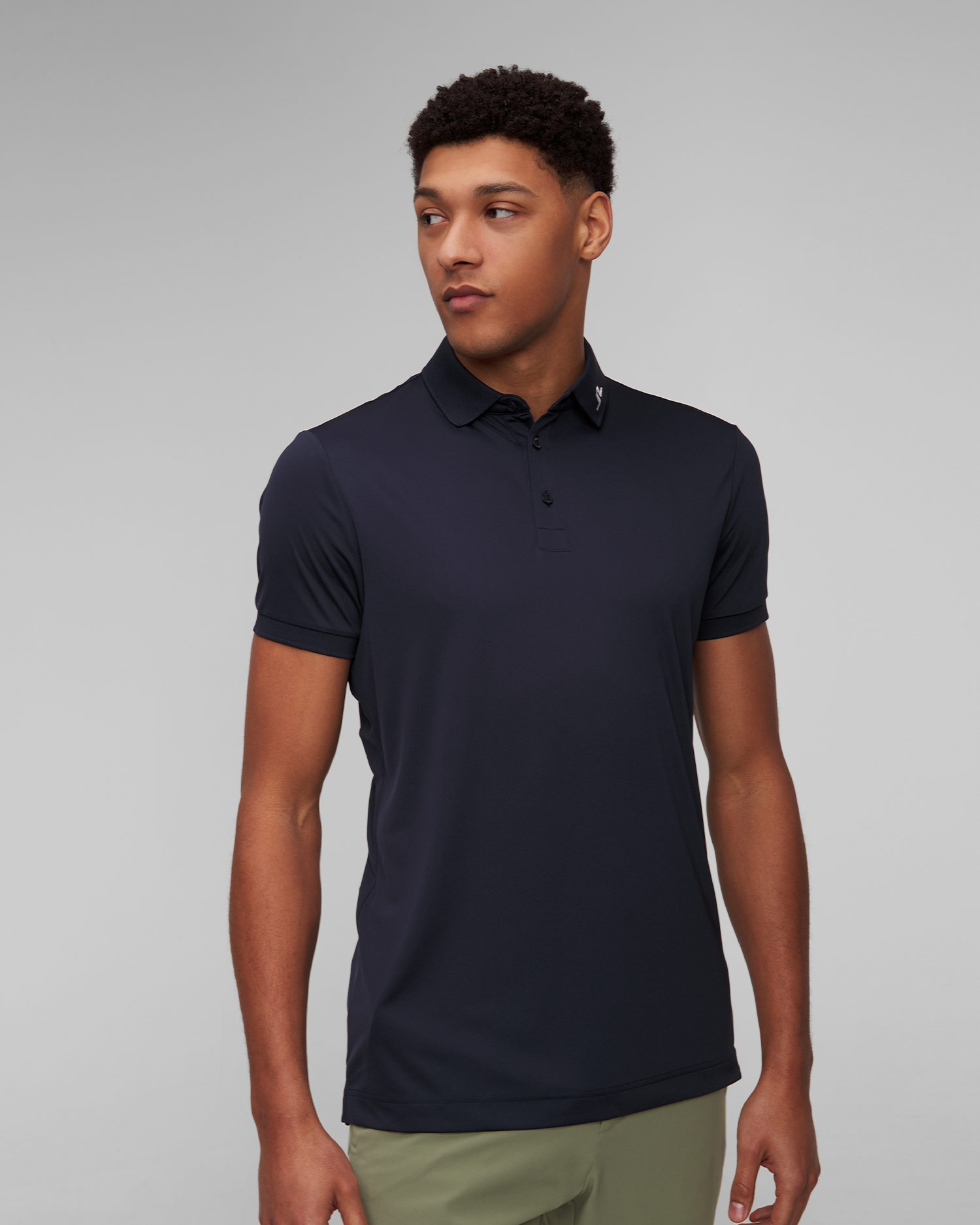 Polo blu scuro da uomo J.Lindeberg KV