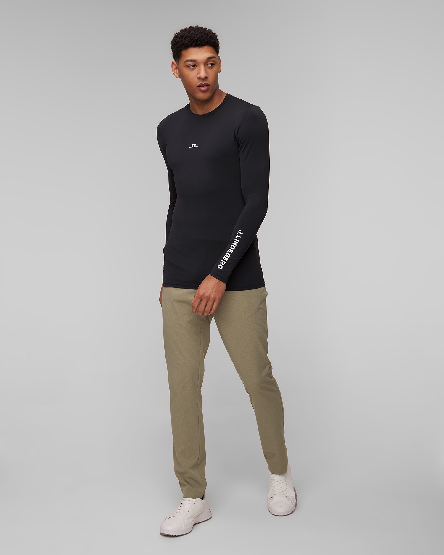 Czarny longsleeve męski J.Lindeberg Thor