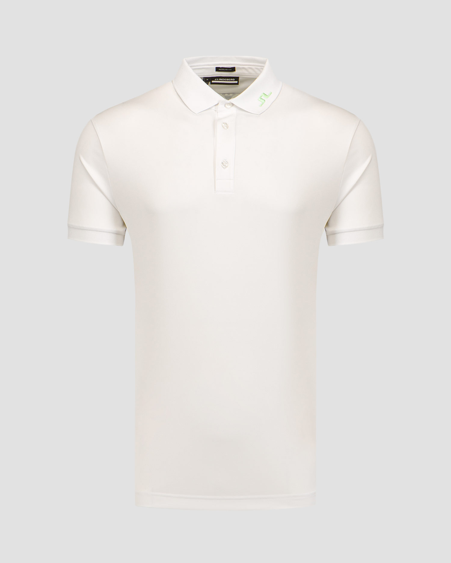 Polo bianca da uomo J.Lindeberg KV Print