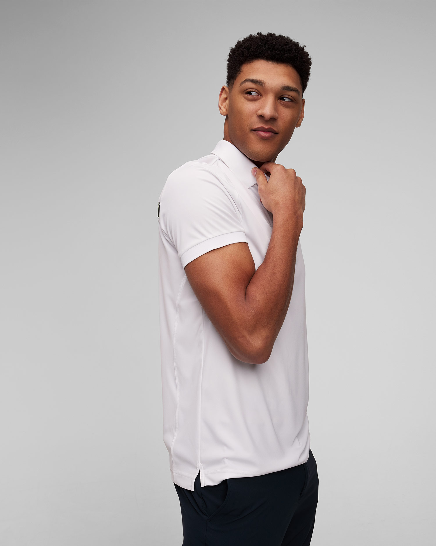 Białe polo męskie J.Lindeberg KV Print