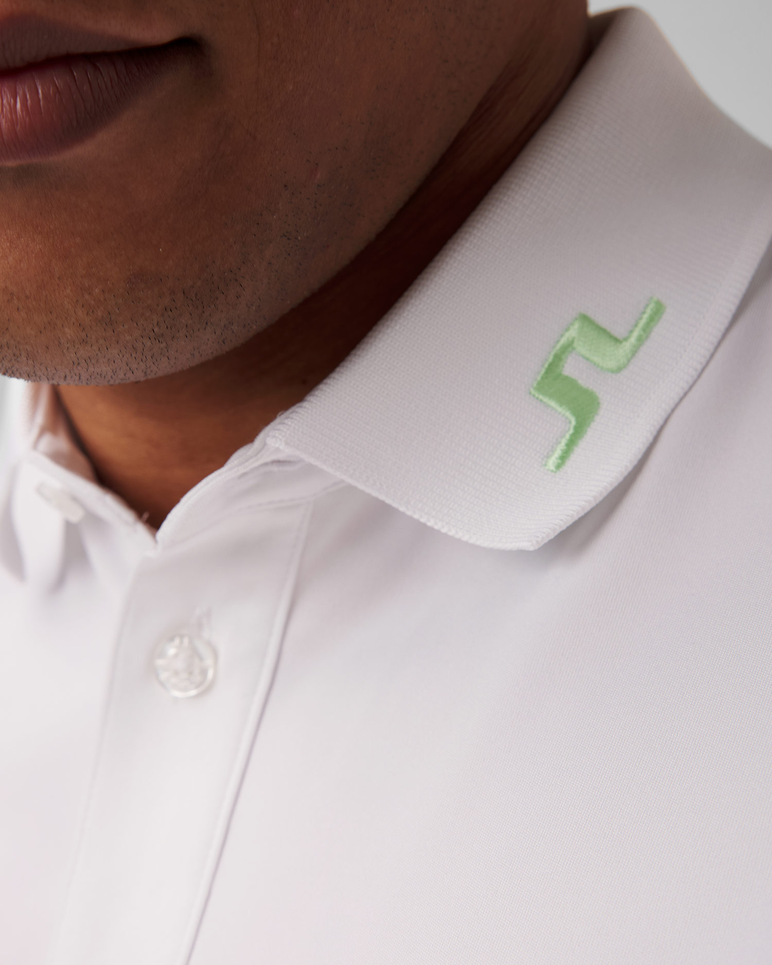 Białe polo męskie J.Lindeberg KV Print