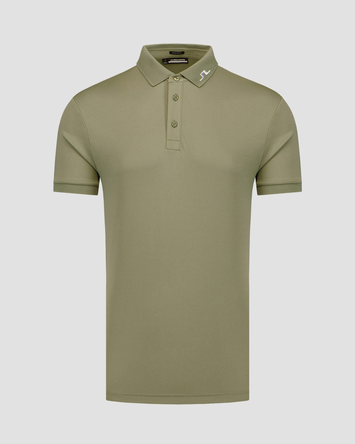 Polo verde da uomo J.Lindeberg KV Print