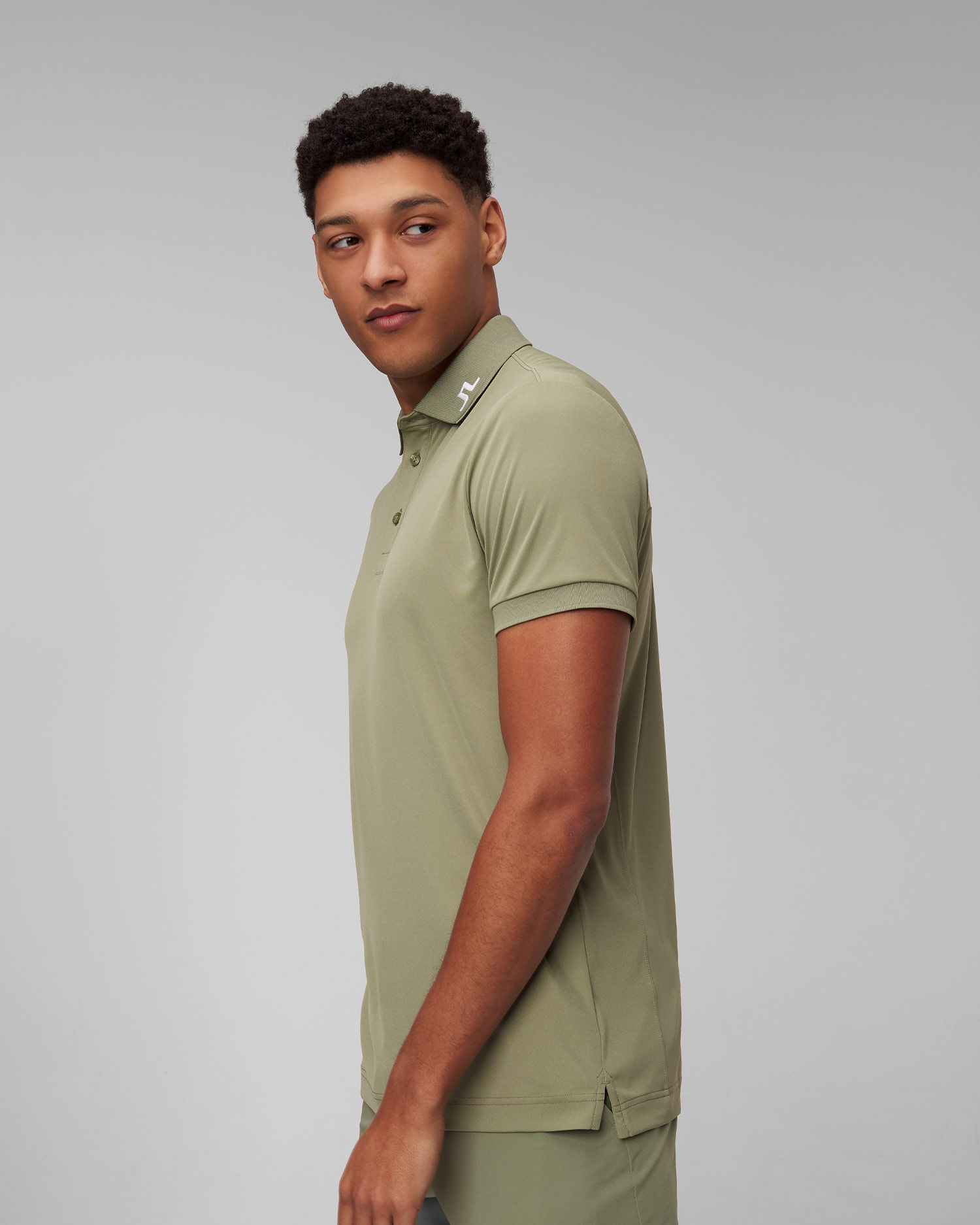 Zielone polo męskie J.Lindeberg KV Print