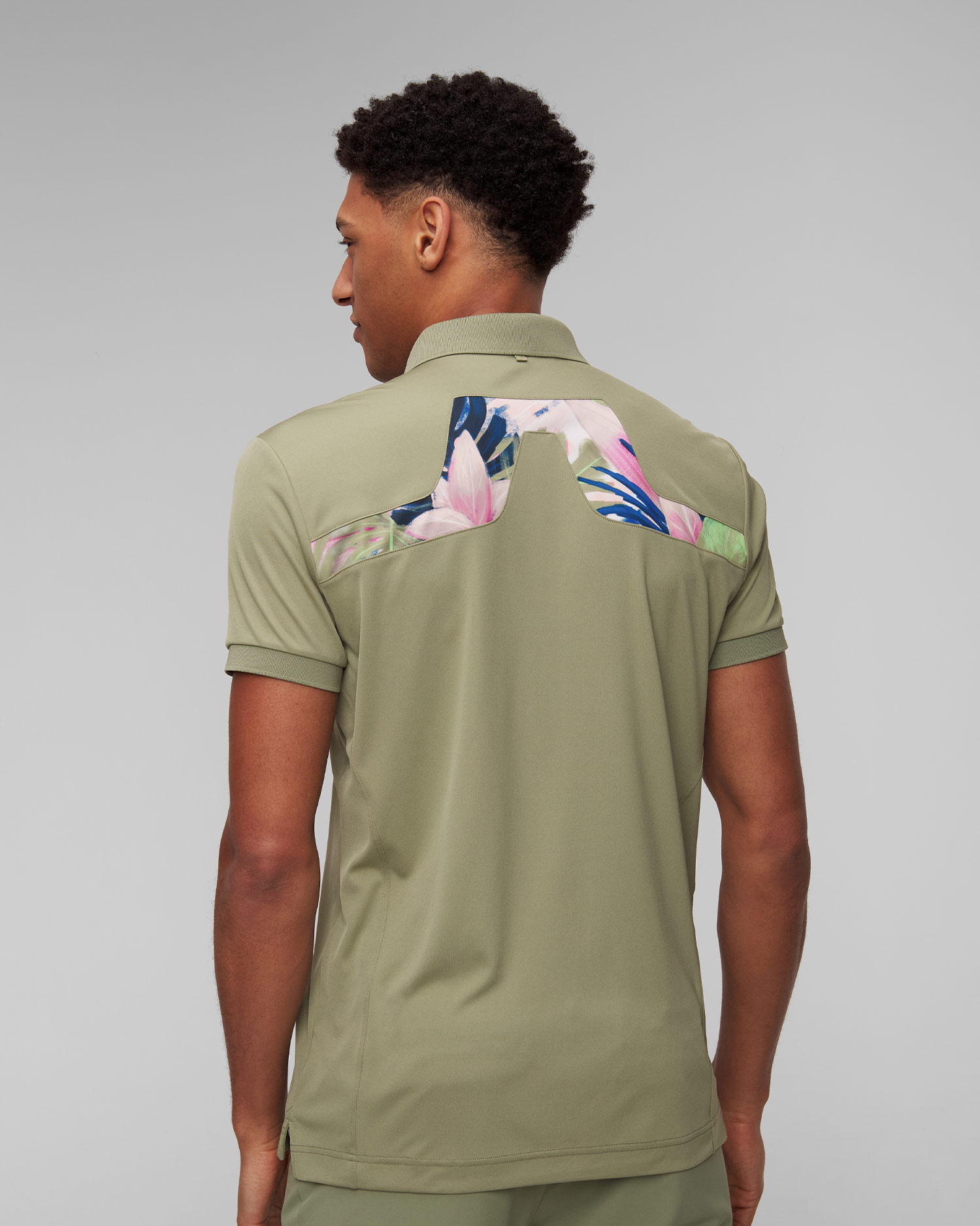 Zielone polo męskie J.Lindeberg KV Print