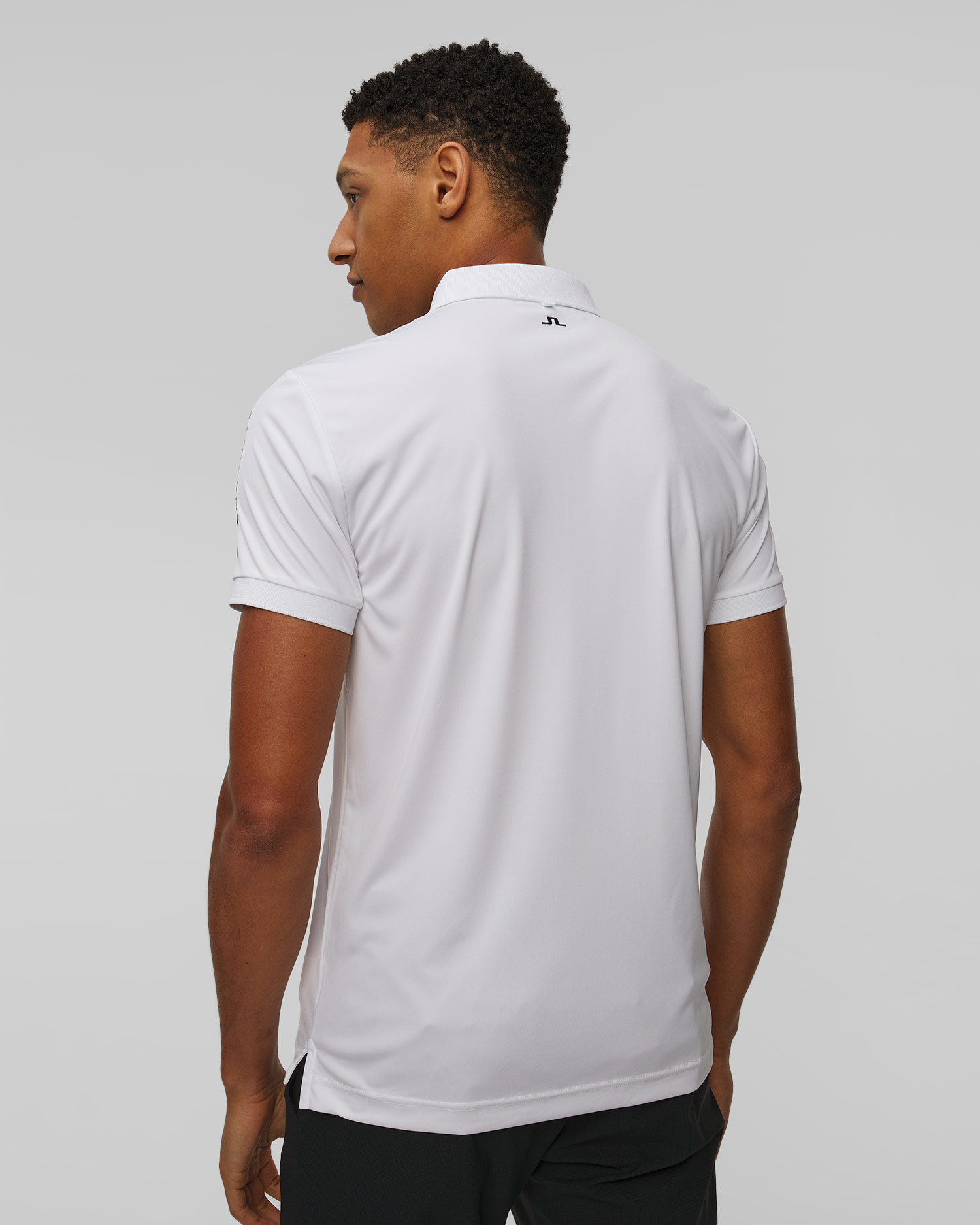 Polo techniczne męskie J.Lindeberg Tour Tech Slim Fit Polo białe