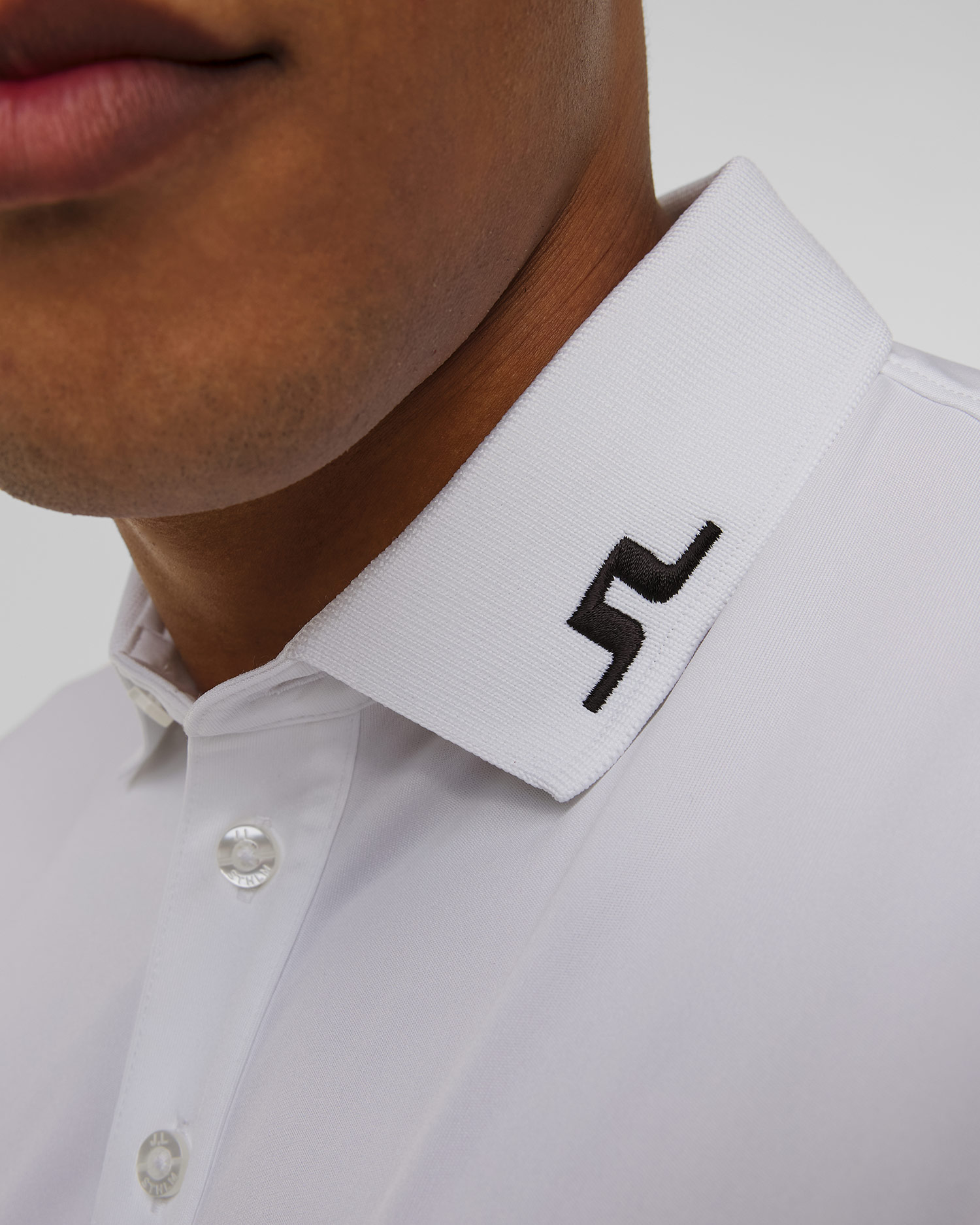 Polo techniczne męskie J.Lindeberg Tour Tech Slim Fit Polo białe