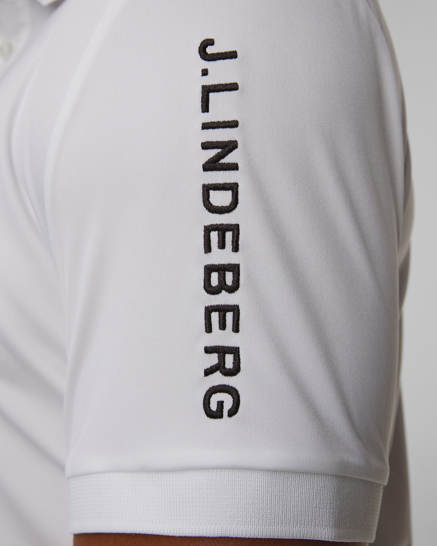 Polo techniczne męskie J.Lindeberg Tour Tech Slim Fit Polo białe