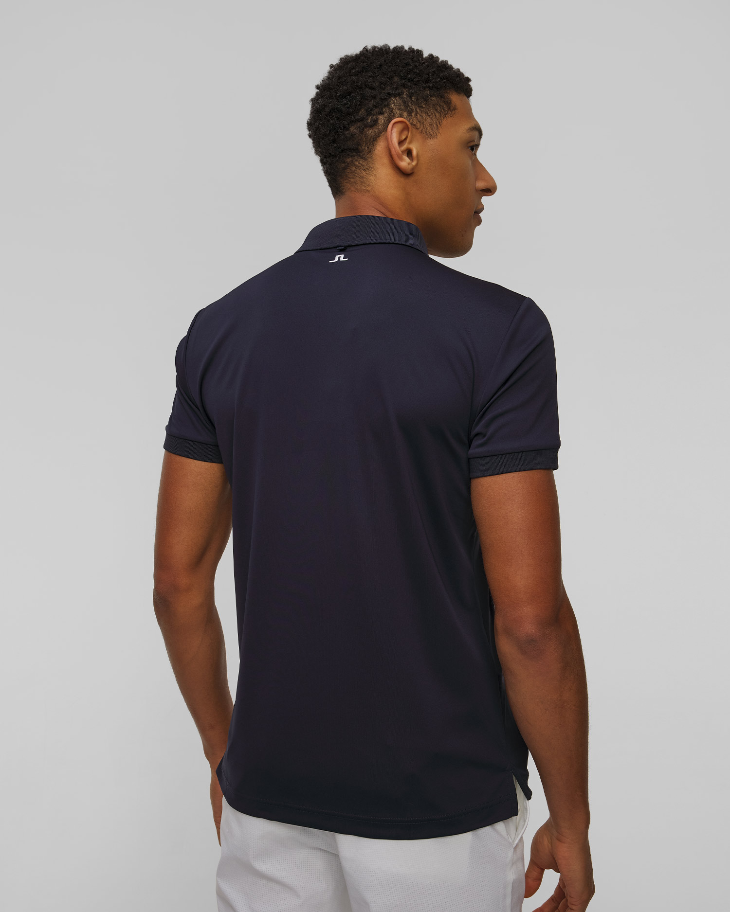 Polo techniczne męskie J.Lindeberg Tour Tech Slim Fit Polo granatowe