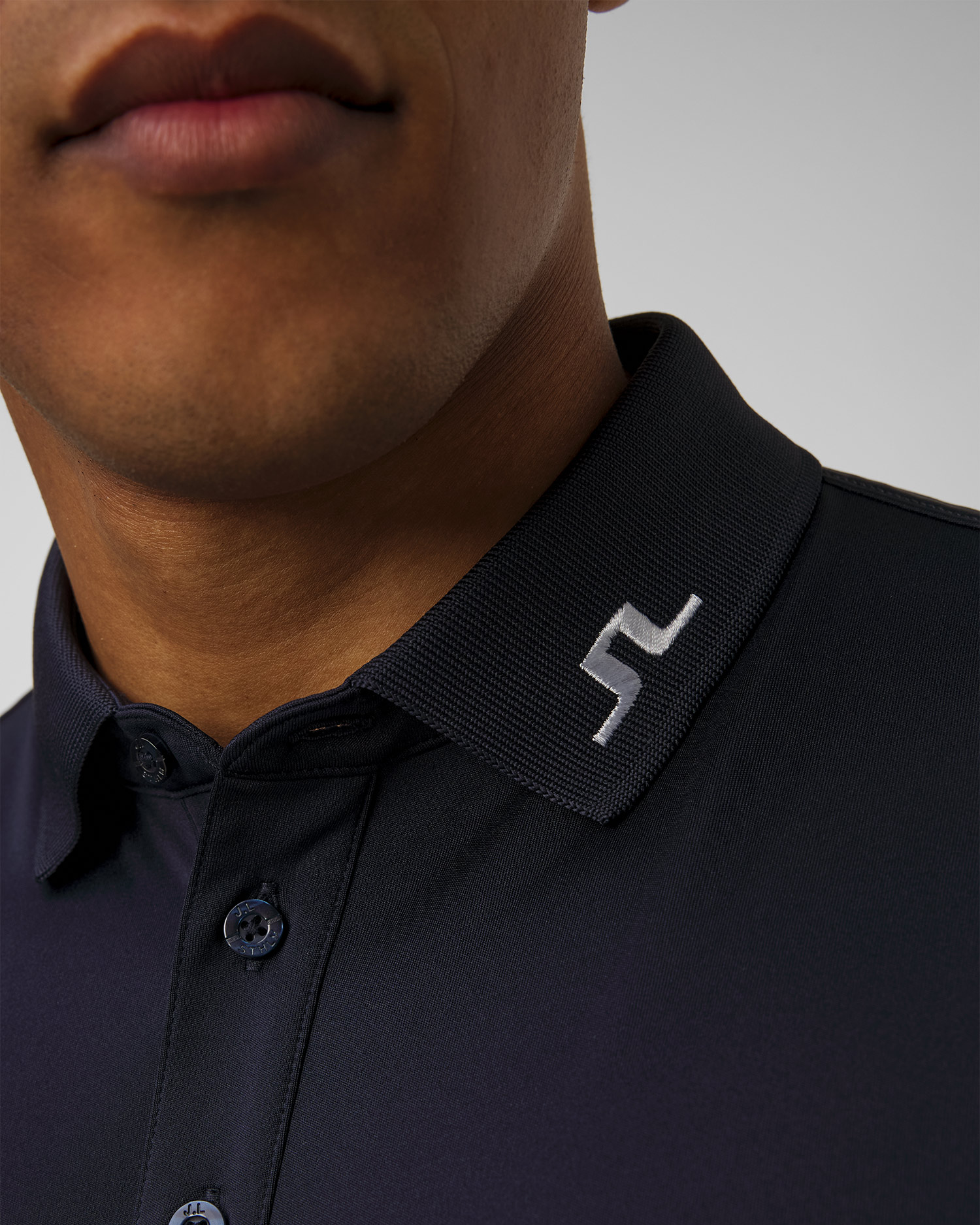 Men's technical polo J.Lindeberg Tour Tech Slim Fit Polo navy blue