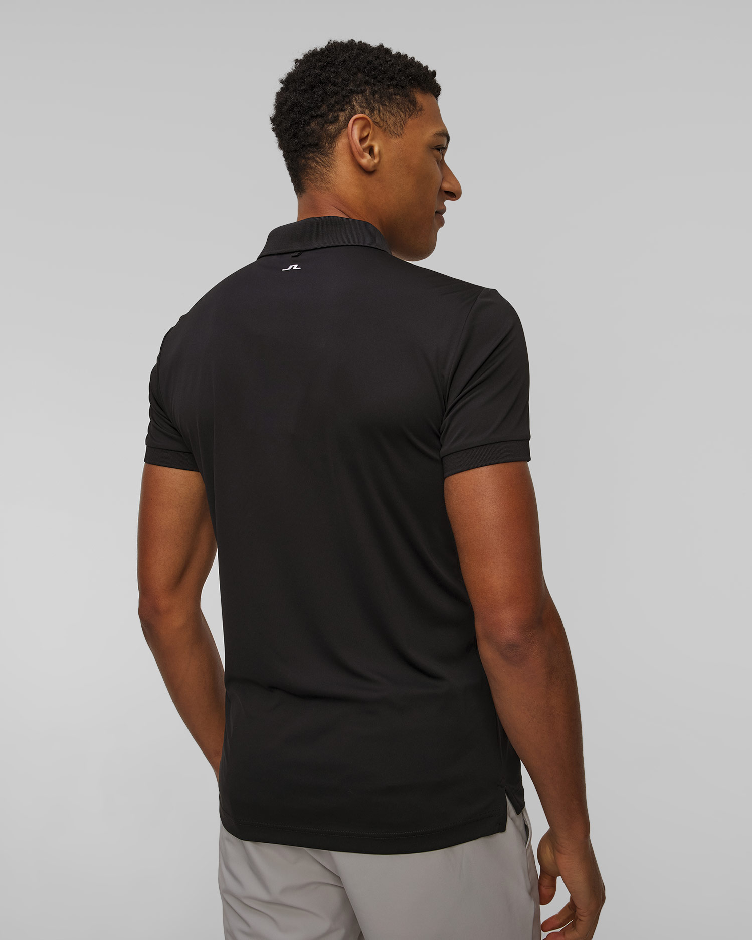 Polo techniczne męskie J.Lindeberg Tour Tech Slim Fit Polo czarne