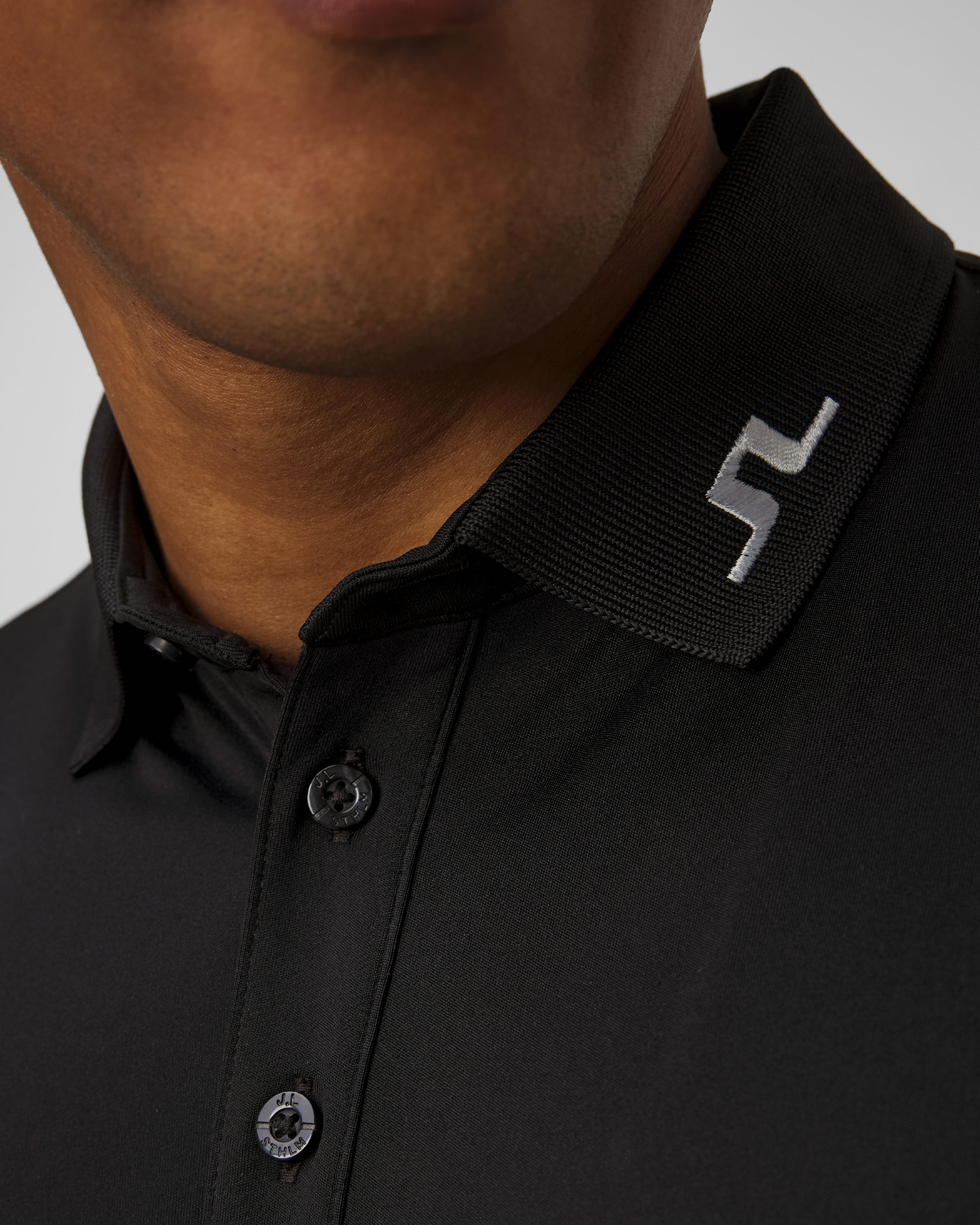 Men's technical polo J.Lindeberg Tour Tech Slim Fit Polo black