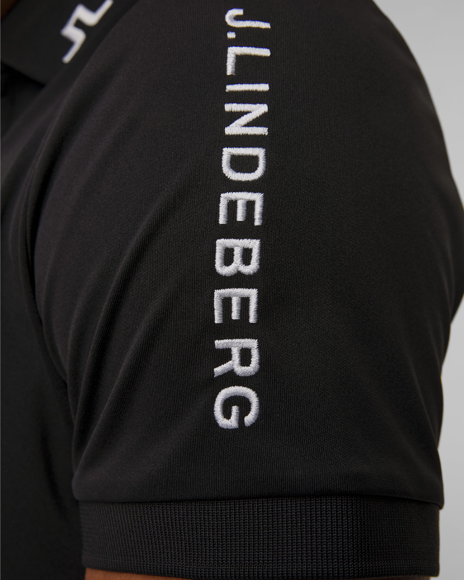Men's technical polo J.Lindeberg Tour Tech Slim Fit Polo black