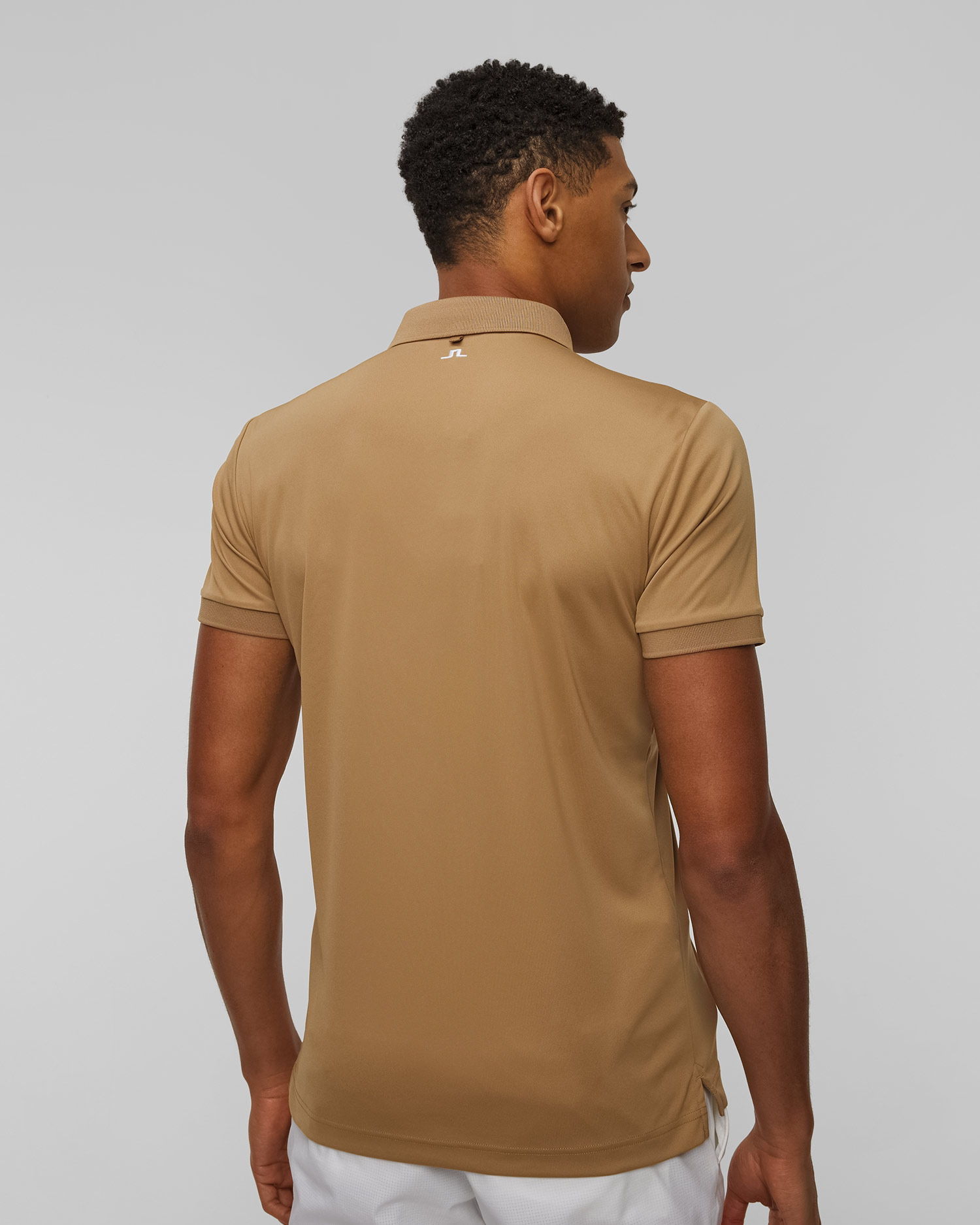 Polo techniczne męskie J.Lindeberg Tour Tech Slim Fit Polo złote