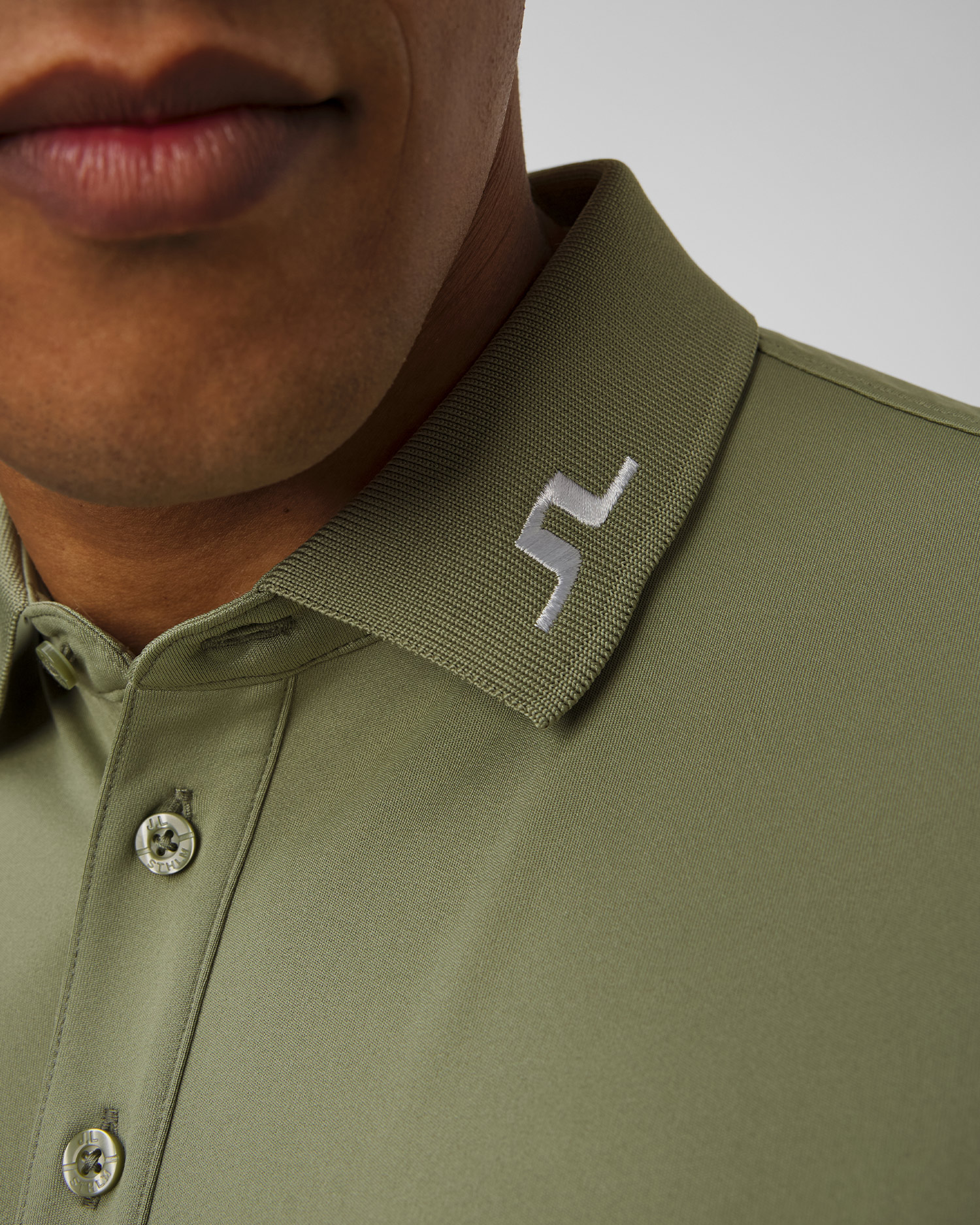 Men's technical polo J.Lindeberg Tour Tech Slim Fit Polo green