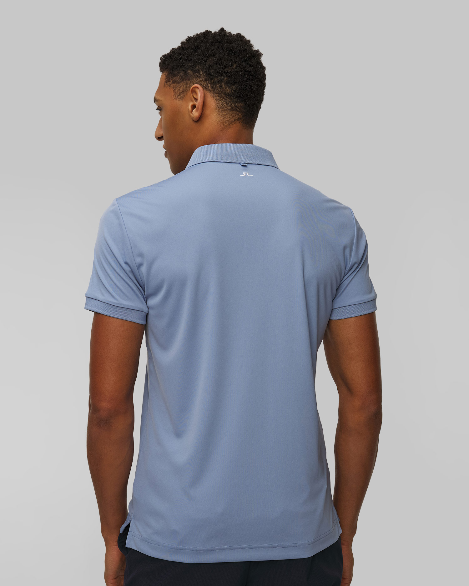 Polo techniczne męskie J.Lindeberg Tour Tech Slim Fit Polo niebieskie