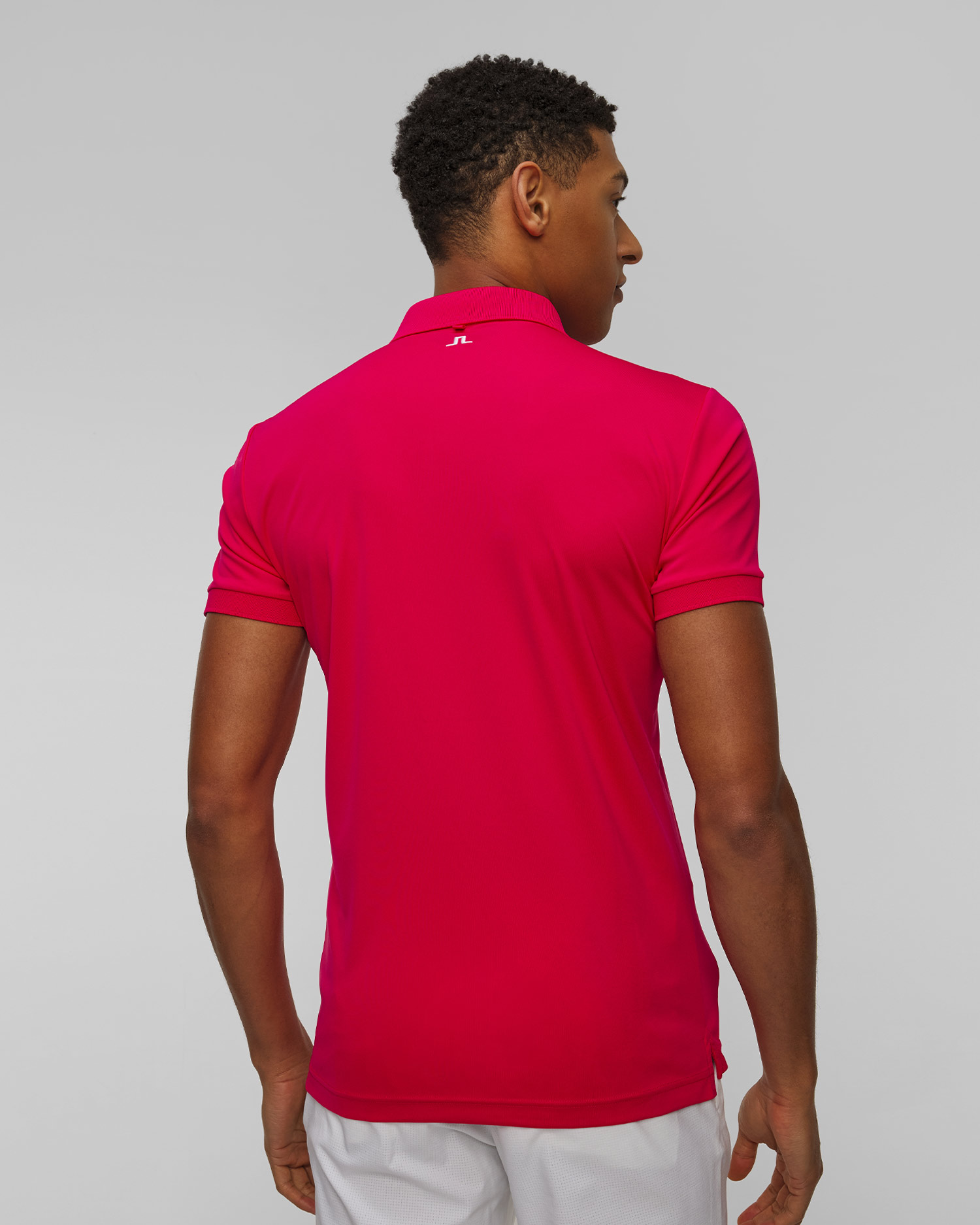 Men's technical polo J.Lindeberg Tour Tech Slim Fit Polo red