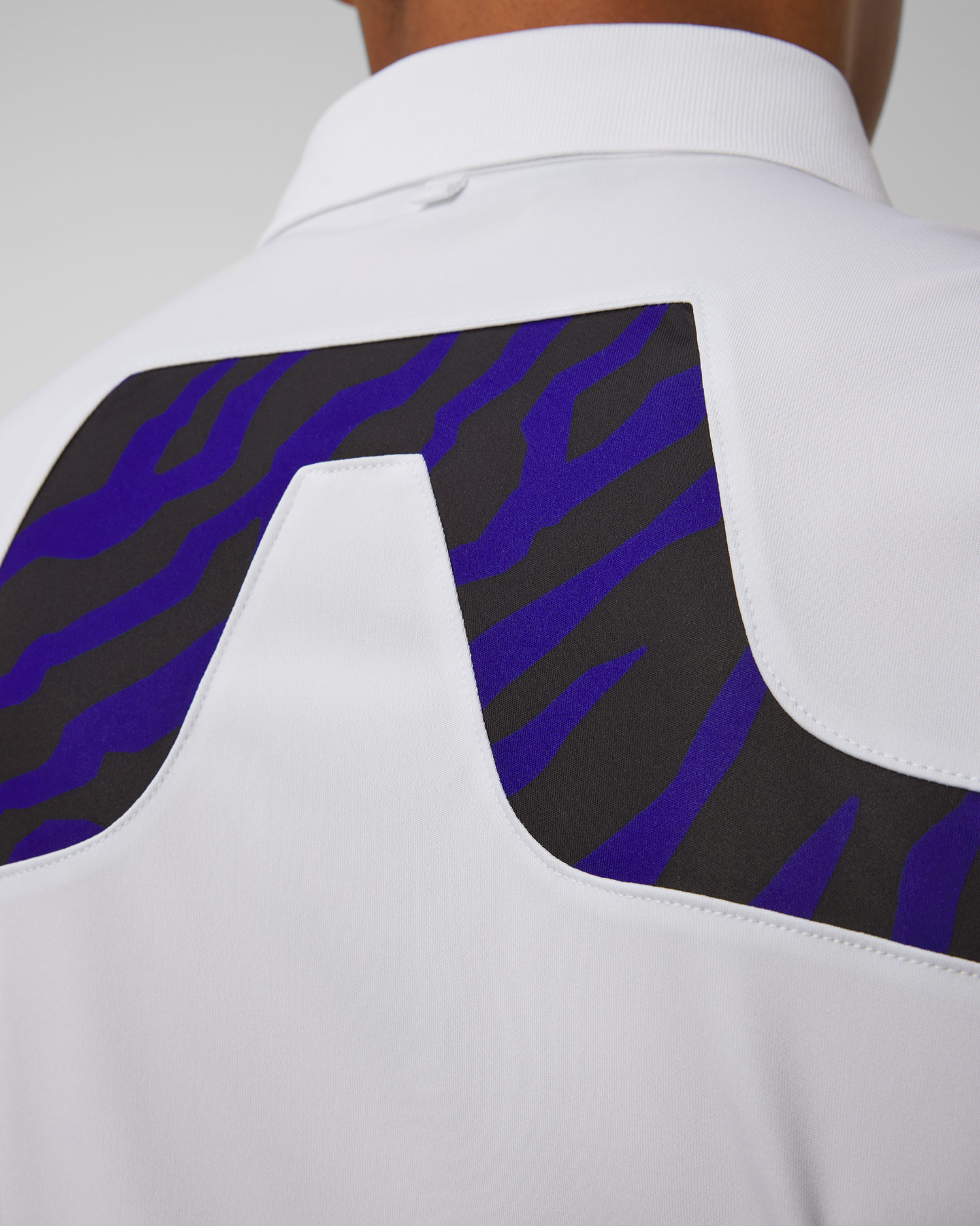 Polo technique blanc pour hommes J.Lindeberg KV Print Polo