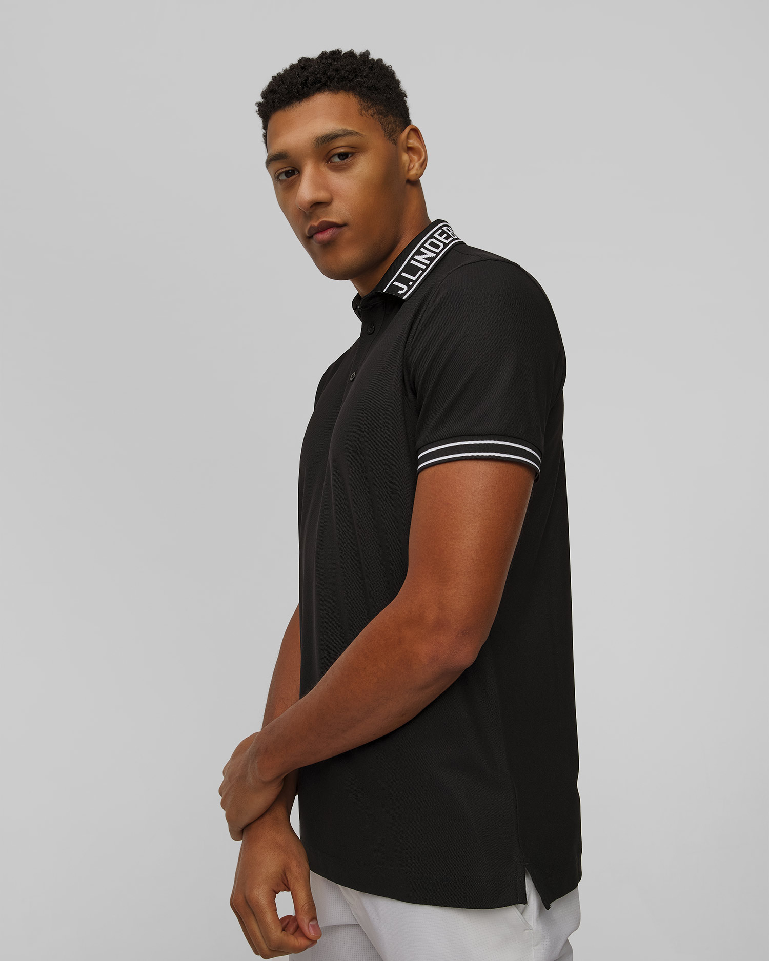 Men's technical polo J.Lindeberg Austin Polo black