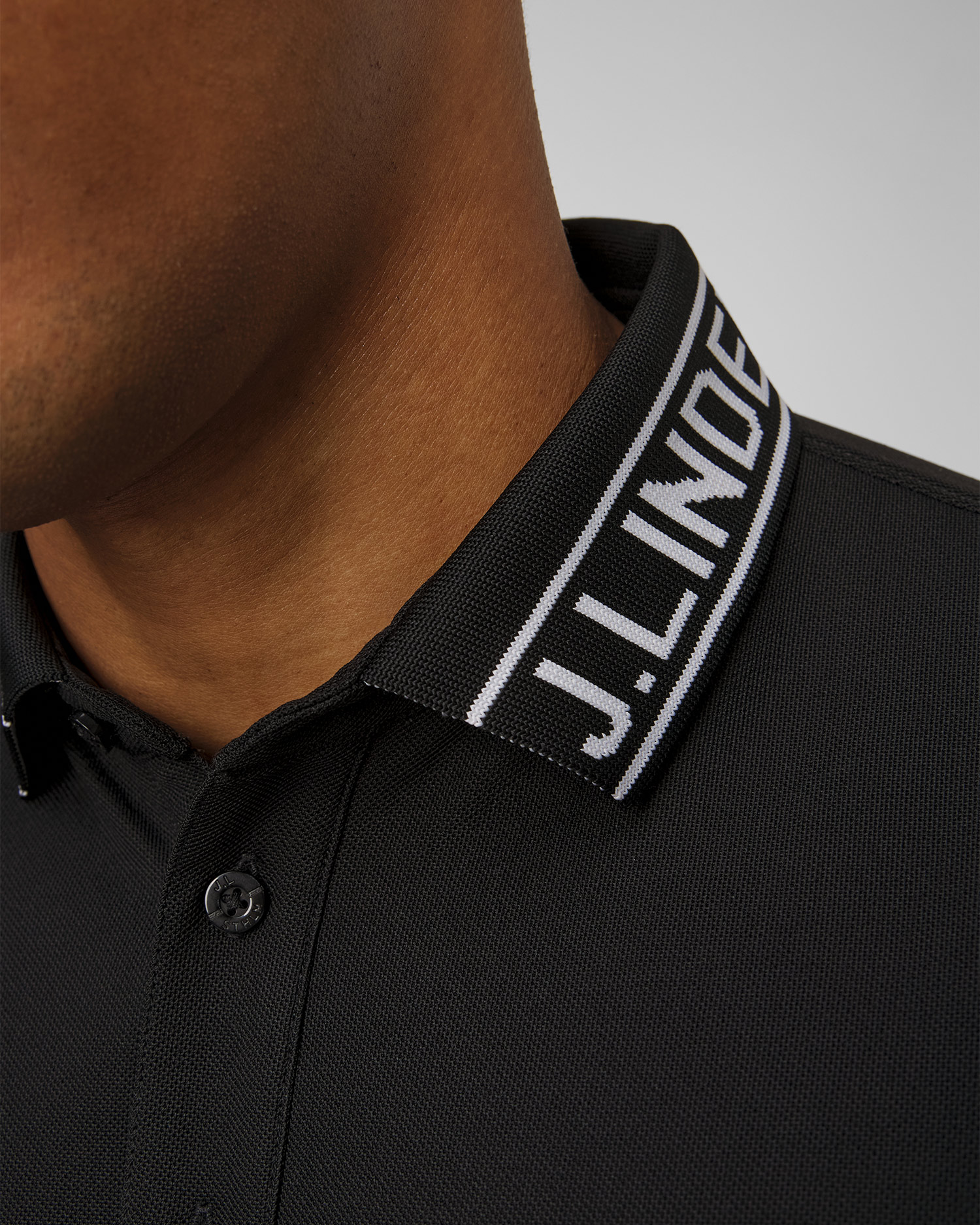 Men's technical polo J.Lindeberg Austin Polo black