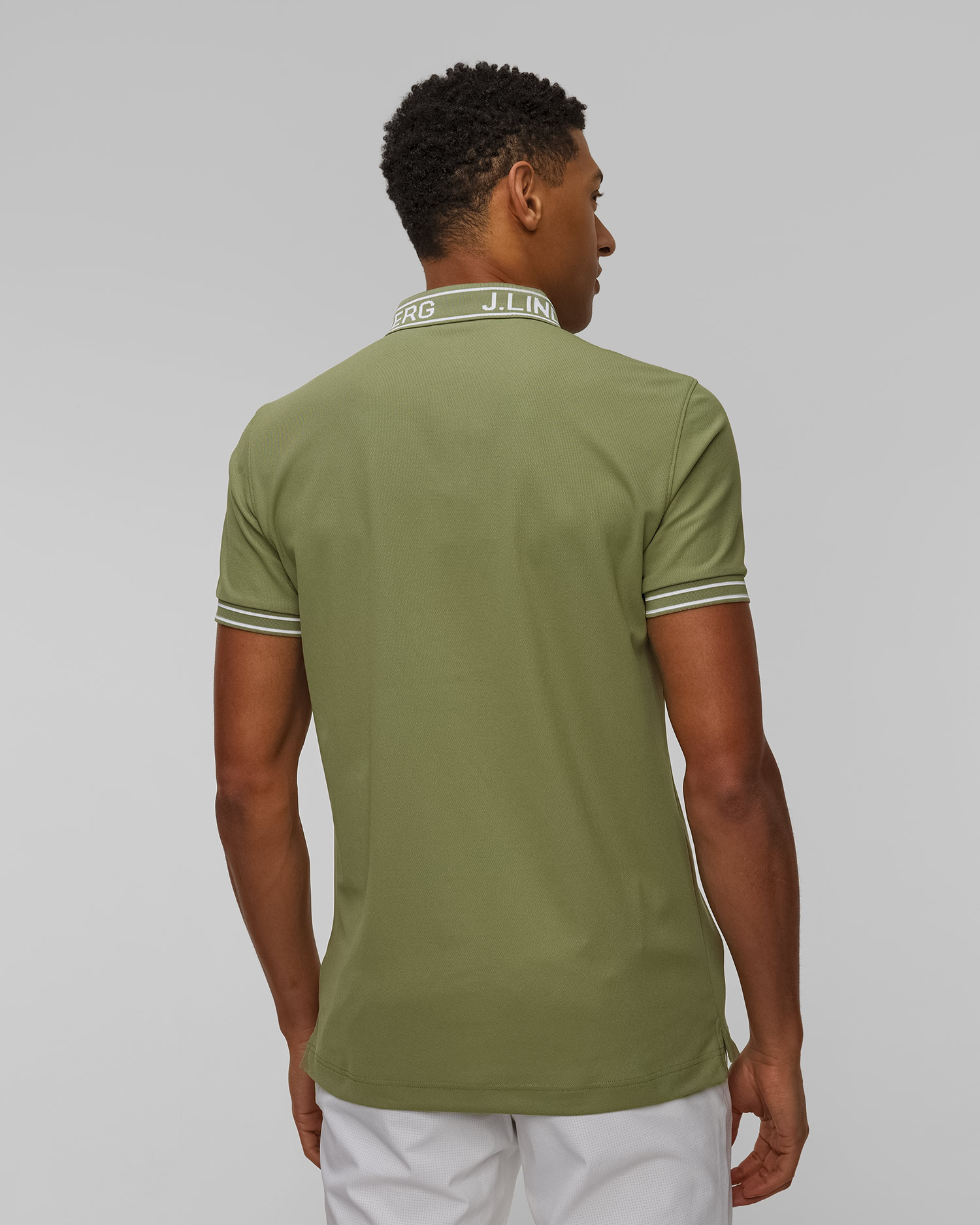 Men's technical polo J.Lindeberg Austin Polo green