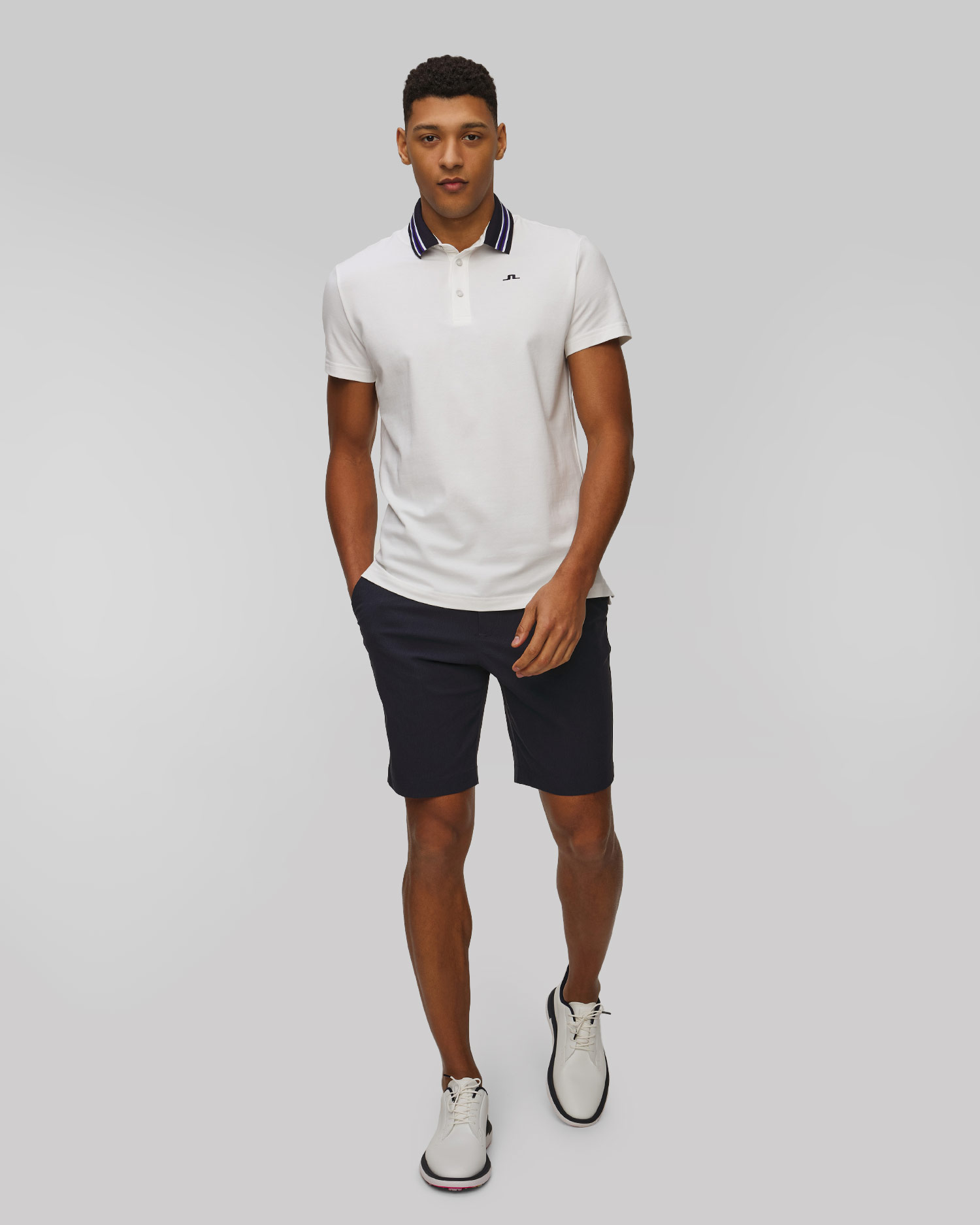 Polo męskie J.Lindeberg Bjorn Polo białe