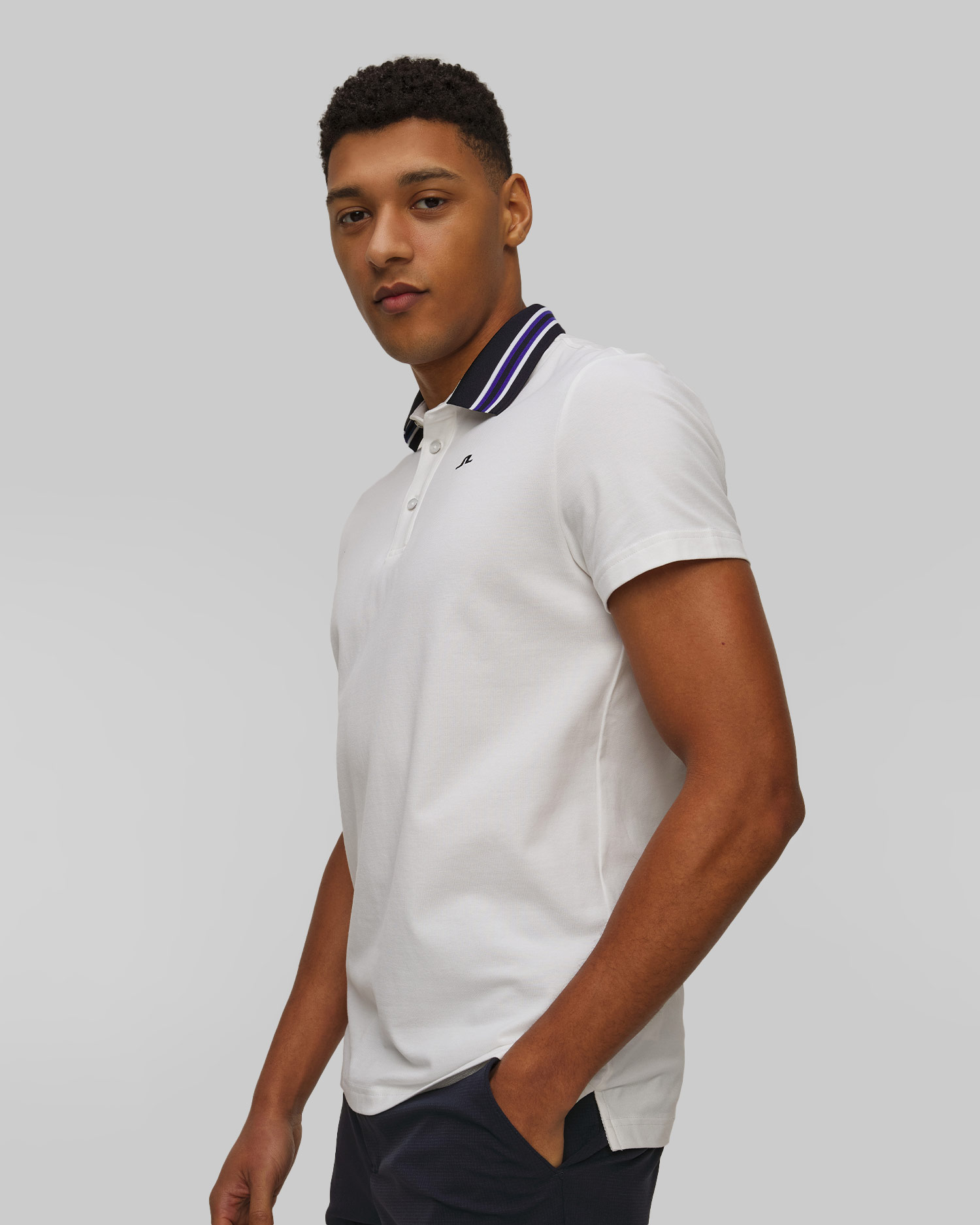 Polo męskie J.Lindeberg Bjorn Polo białe