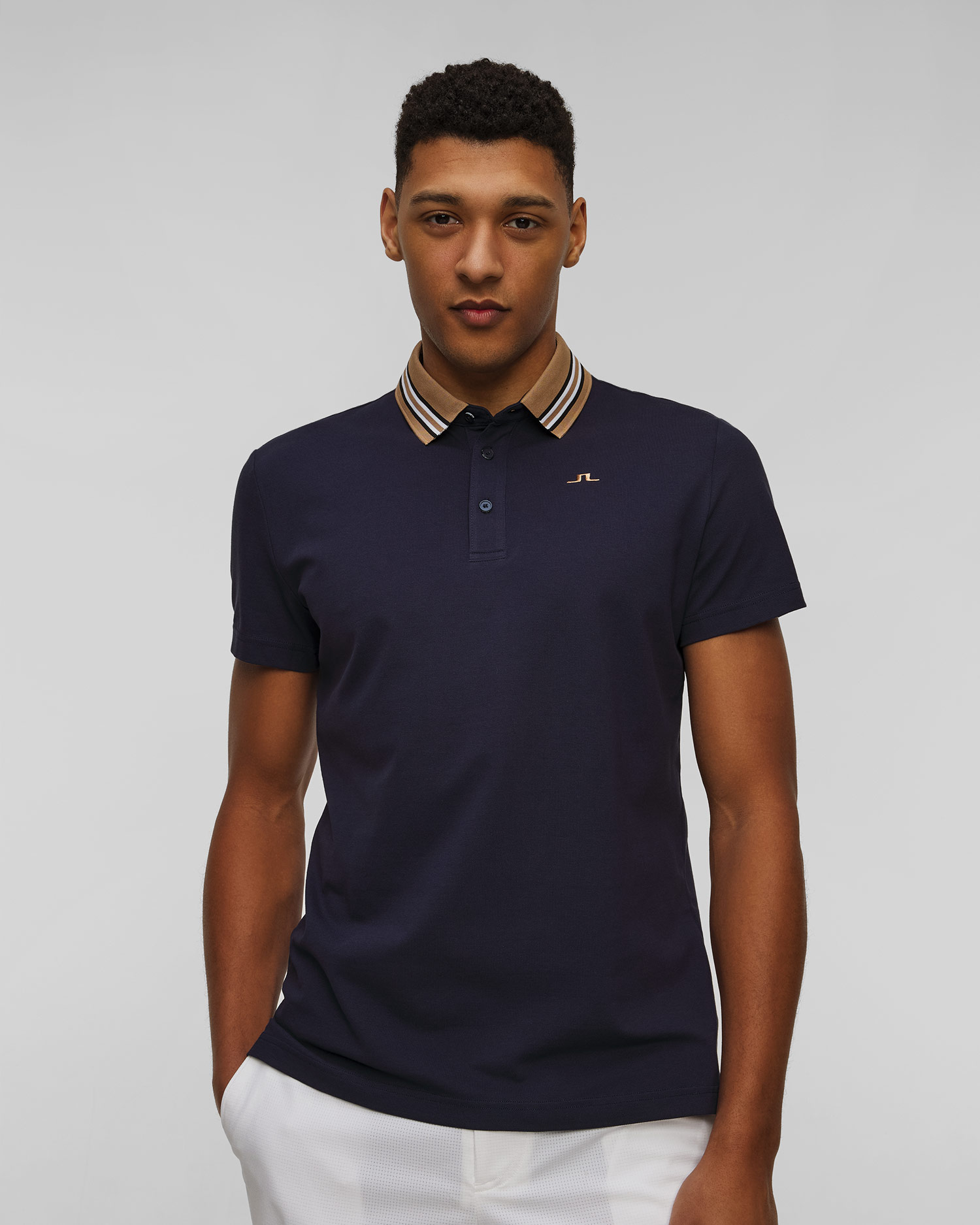 Polo męskie J.Lindeberg Bjorn Polo granatowe