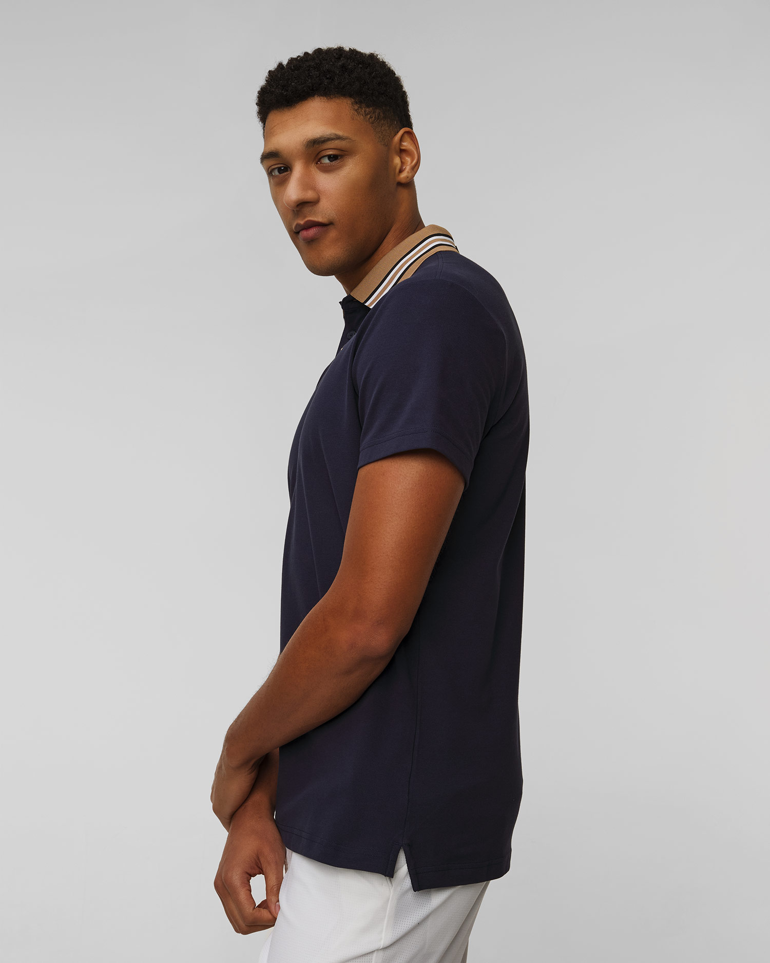 Polo męskie J.Lindeberg Bjorn Polo granatowe