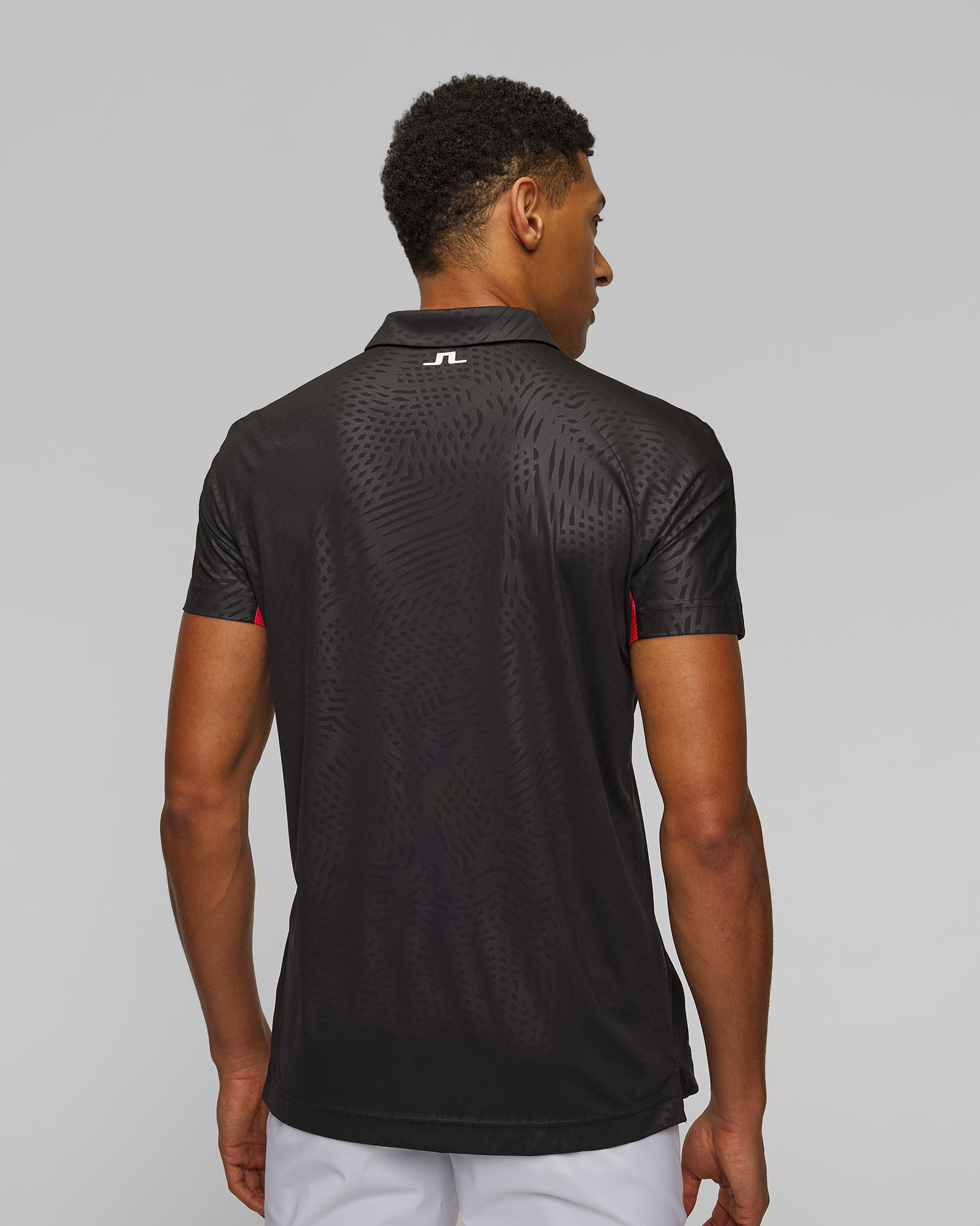 Pánska funkčná polokošeľa J.Lindeberg Dario Tour Golf Polo čierna